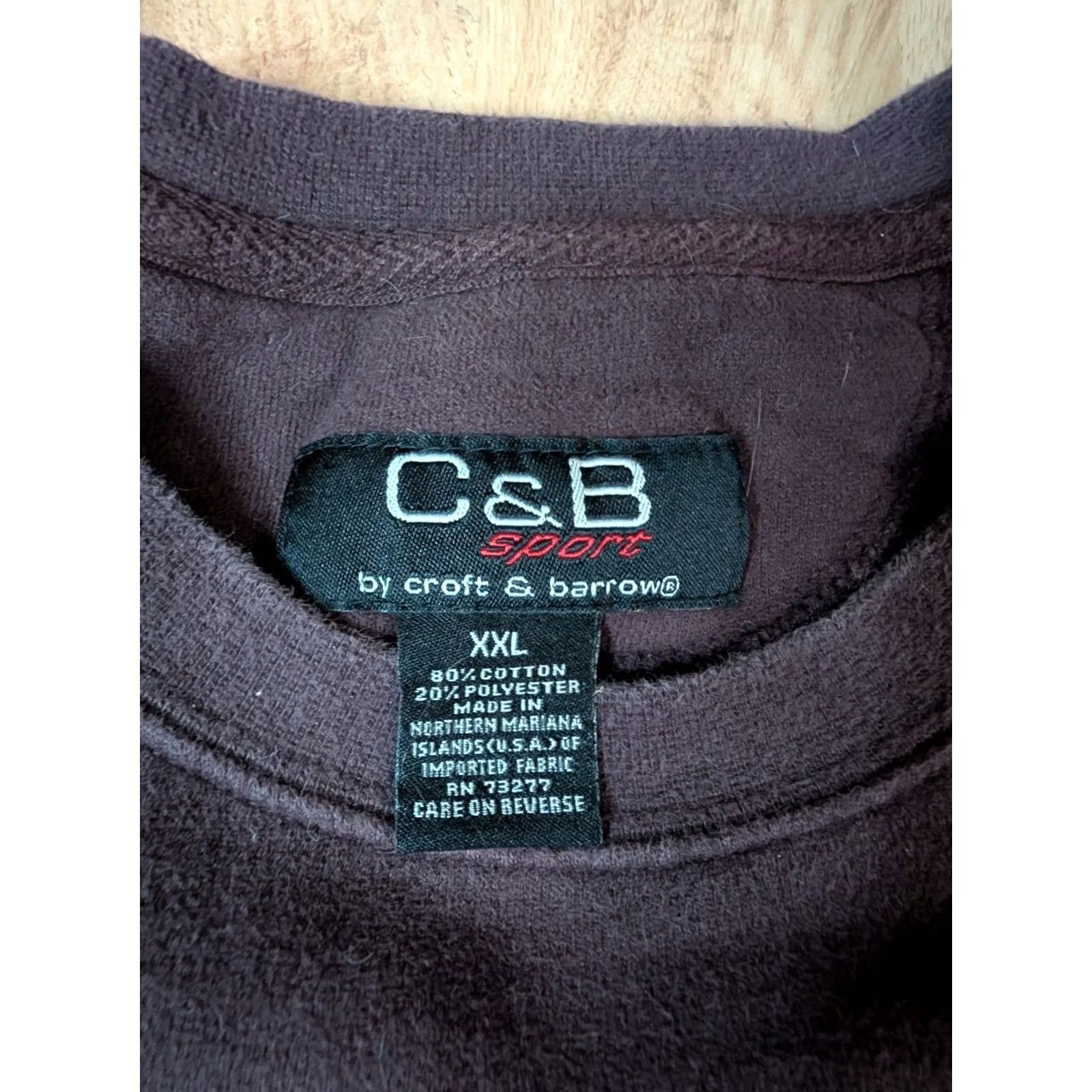 Croft & Barrow VINTAGE Croft & Barrow Sport Pullover Crewneck Sweatshirt Mens Size XXL Burgundy Size US XXL / EU 58 / 5 - 2 Thumbnail