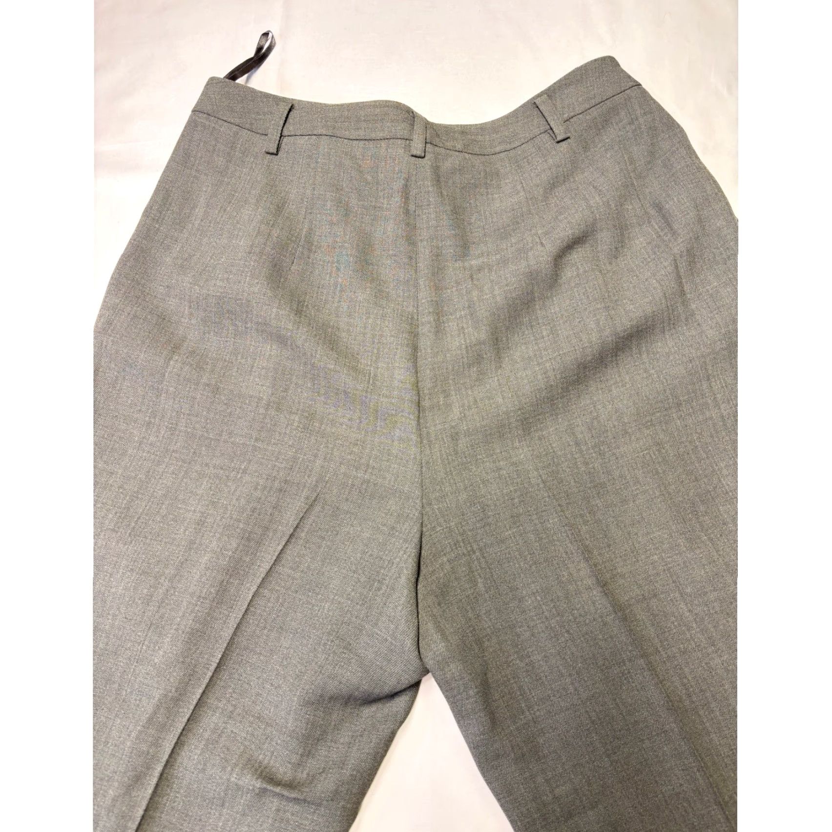 Ellen Tracy Linda Allard Ellen Tracy Grey Wool Blend Pleated Wide-Leg Pants Adult Regular Size 12 W32 L26 Womens High Rise 90s Dress Pants Gray Solid"} Size 24" / US 00 / IT 34 - 7 Thumbnail