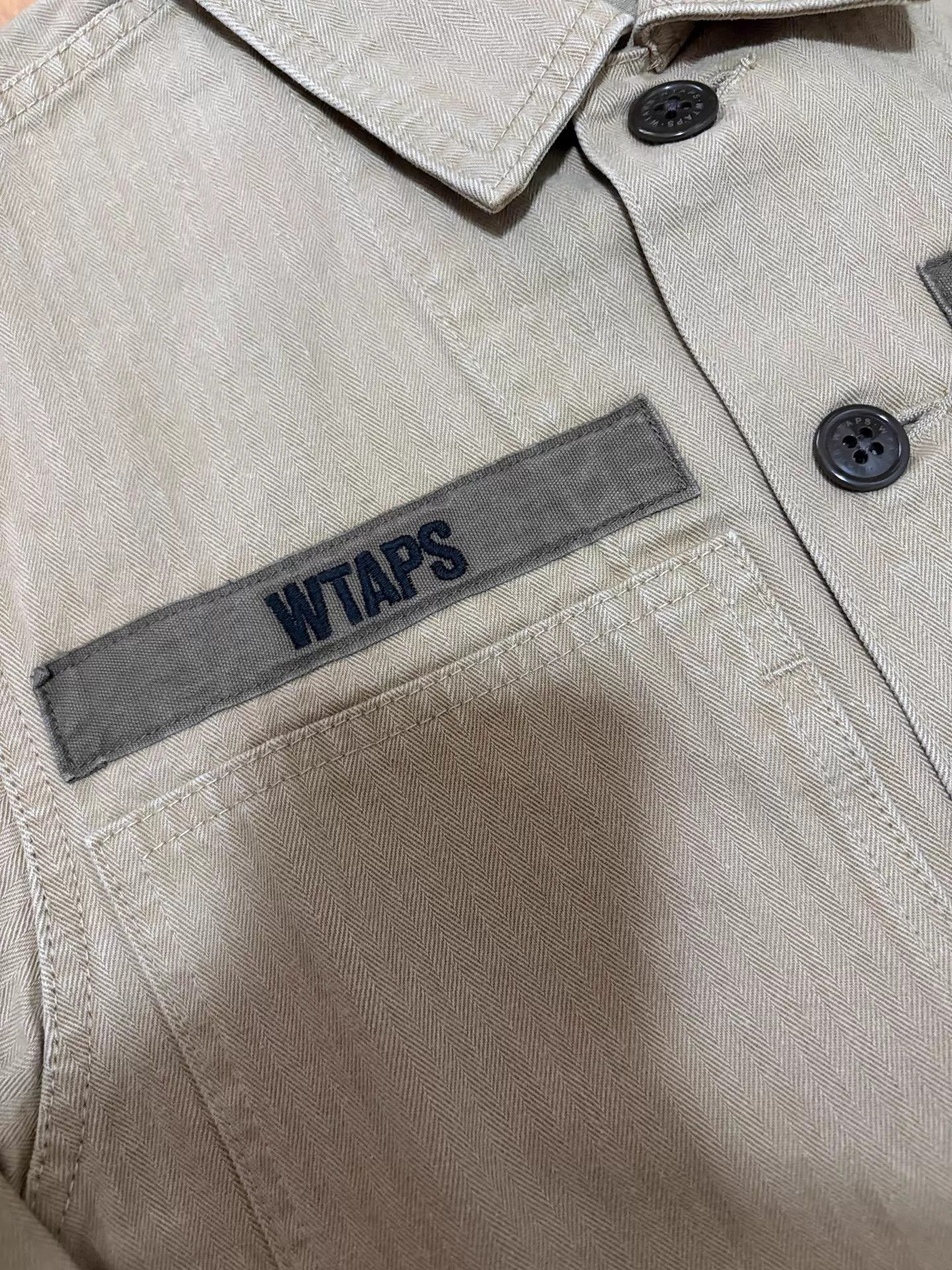 Wtaps WTAPS 16AW Herringbone Shirt Jacket Khaki NearNew Size US S / EU 44-46 / 1 - 6 Thumbnail