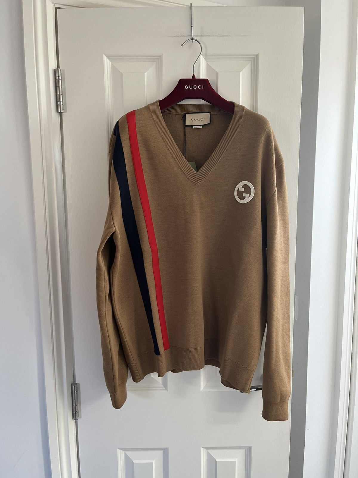 Gucci V Neck Knitted Sweater