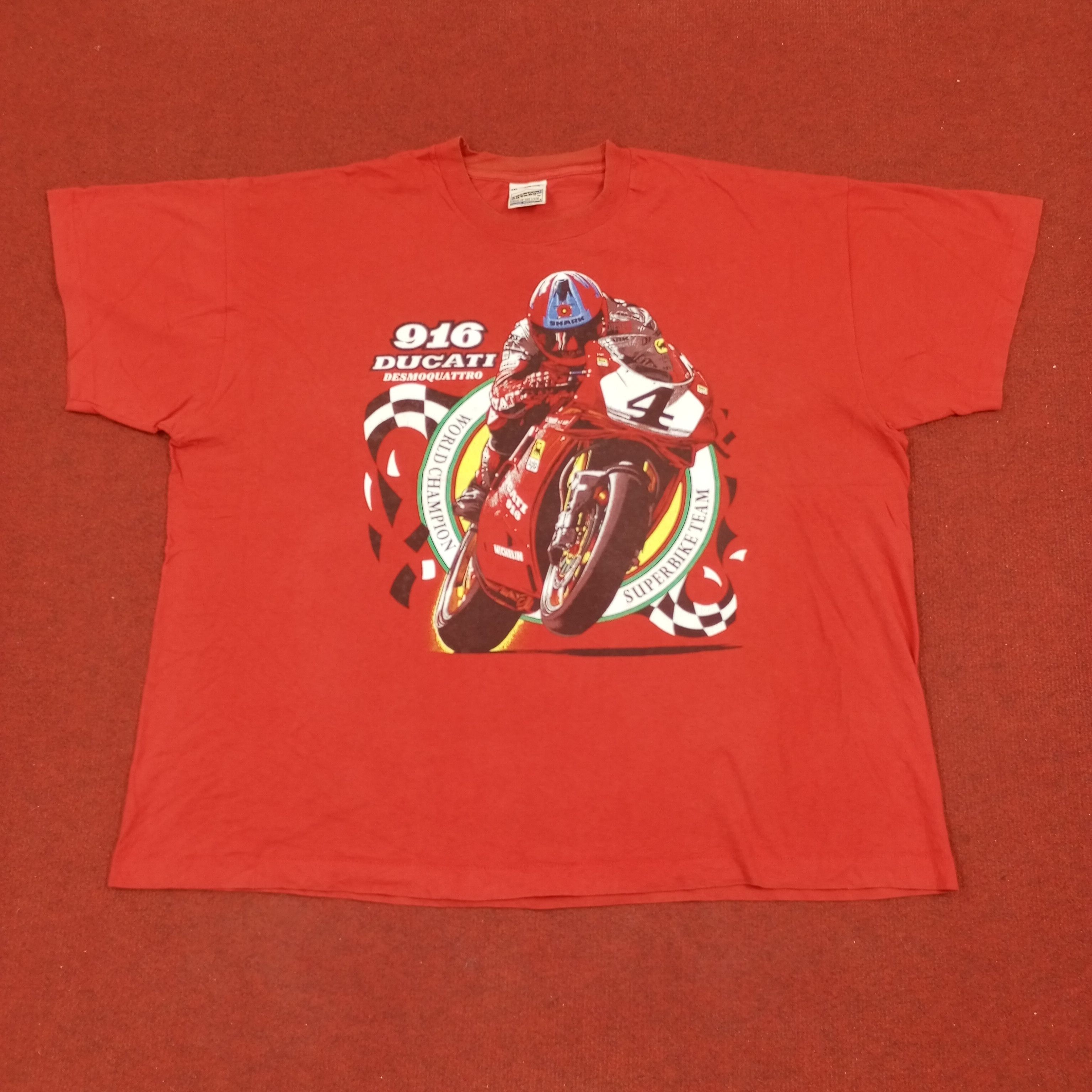 Ducati × Vintage Ducati World Championship Superbike Team Vintage Tshirt Size US XXL / EU 58 / 5 - 1 Thumbnail
