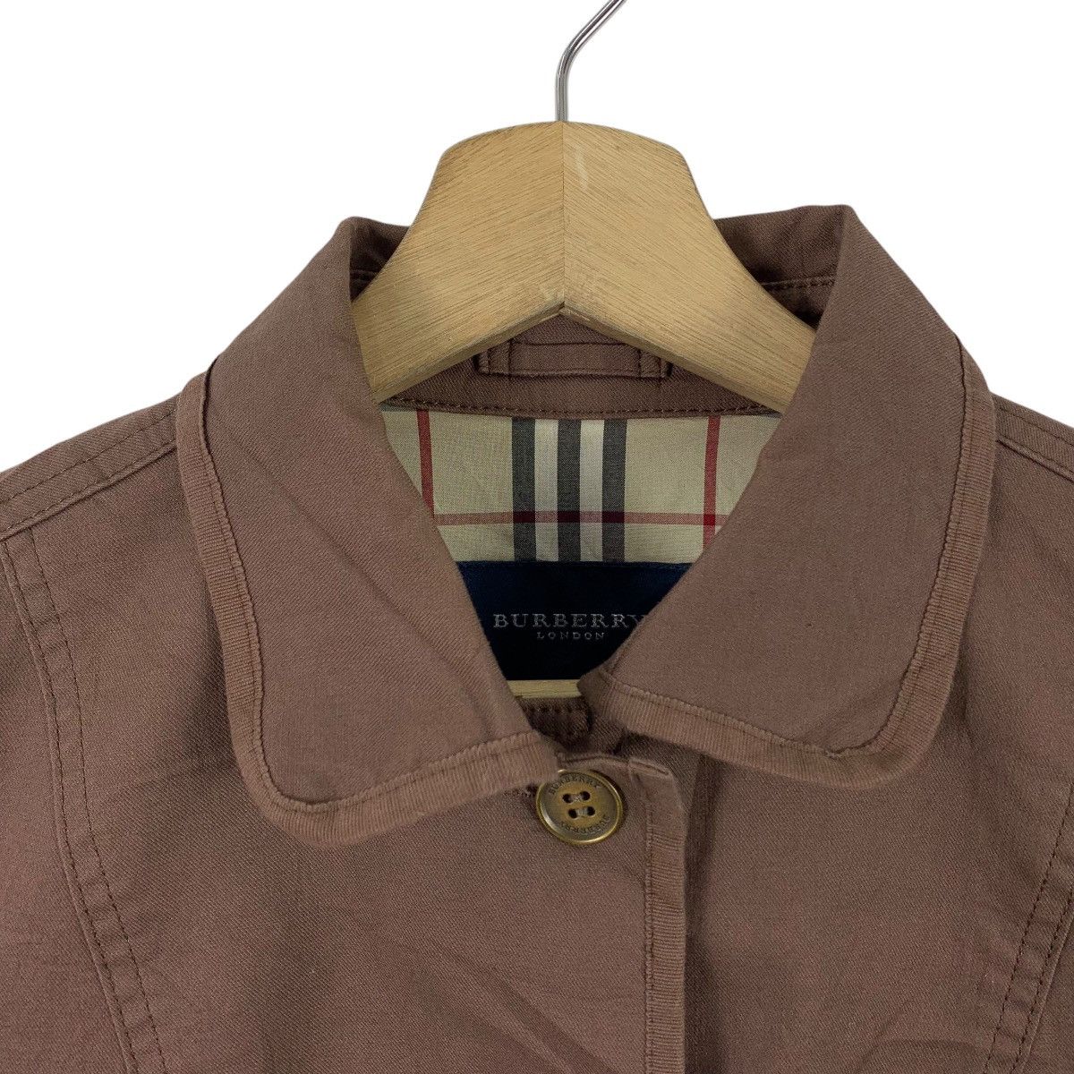 Burberry × Designer BURBERRY London jacket nova check brown colour Size XS / US 0-2 / IT 36-38 - 6 Thumbnail