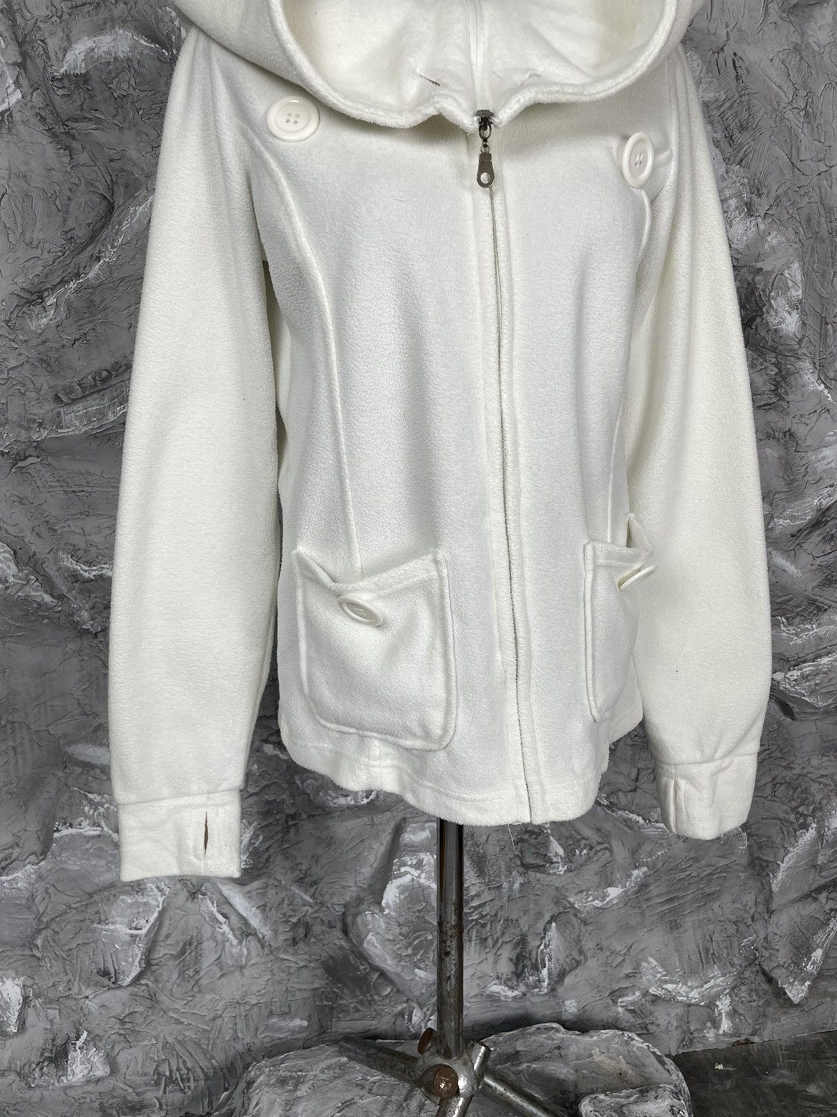 Japanese Brand Y2K Huuuge Hood Huge Buttons Hoodie LGB Japanese Style Size US M / EU 48-50 / 2 - 9 Thumbnail