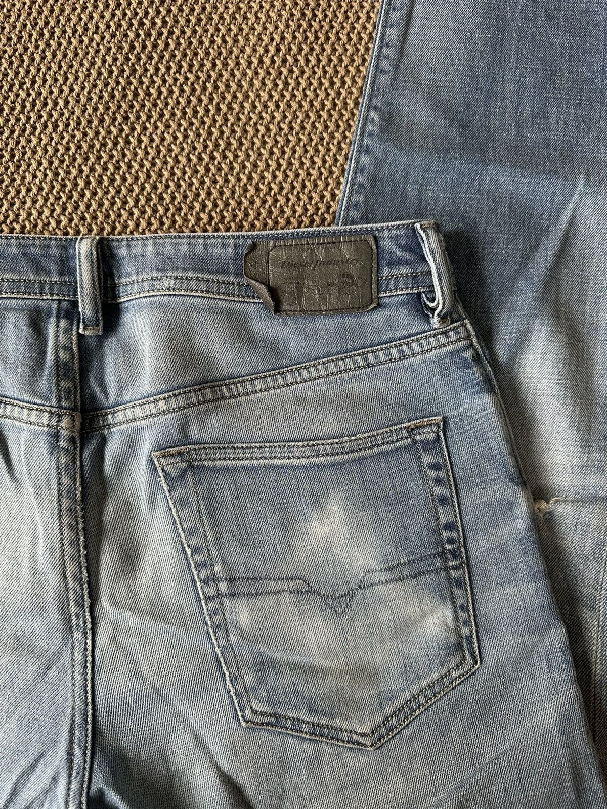 Diesel Distressed Slim Taper Jeans 32x30 Size US 32 / EU 48 - 4 Thumbnail