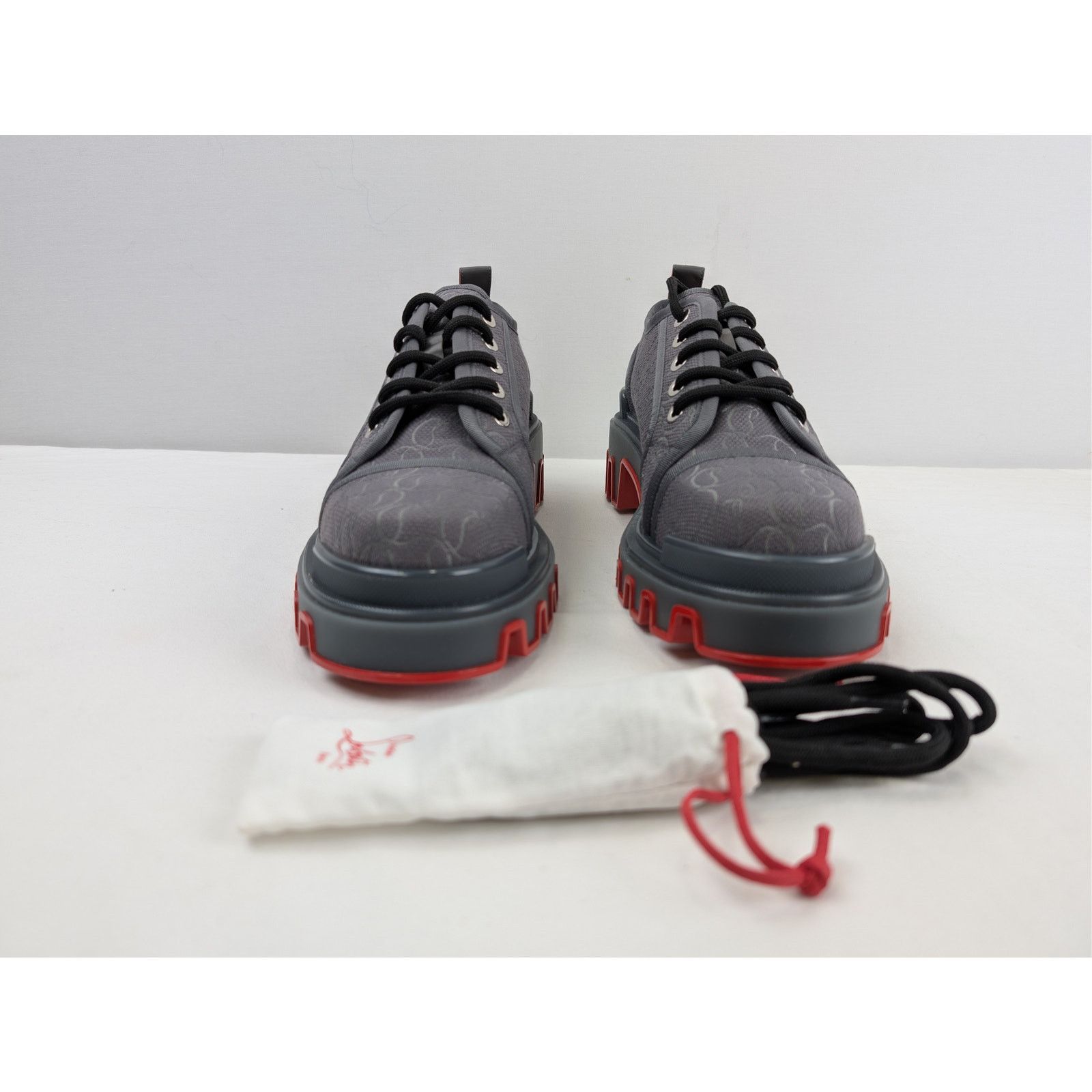 Christian Louboutin o1rshd1 Panamic Dune Flat Sneakers in Smoky Grey Size US 10 / EU 43 - 9 Thumbnail
