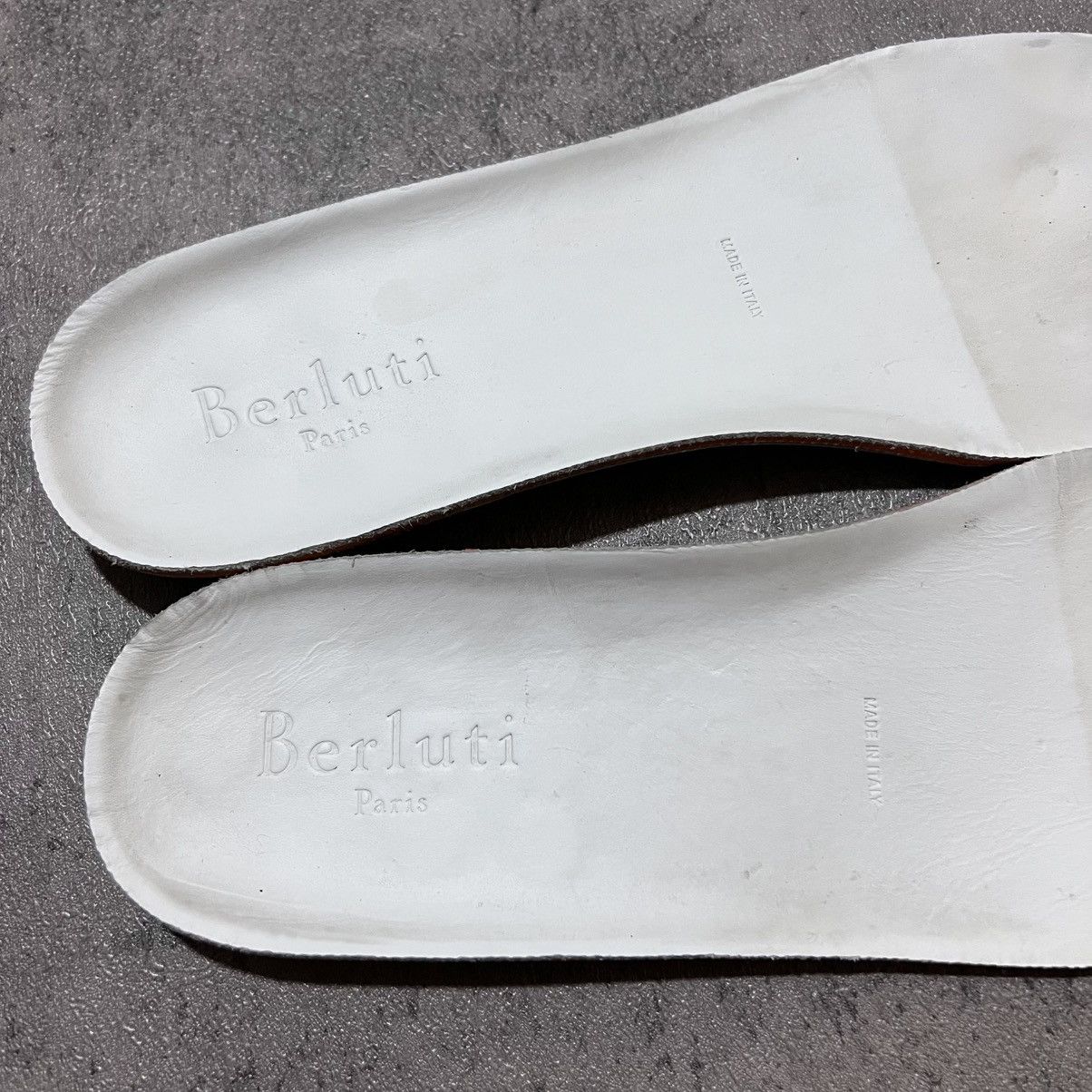 Berluti Berluti Playfield Velcro Leather Sneakers White Size US 7.5 / EU 40-41 - 9 Thumbnail