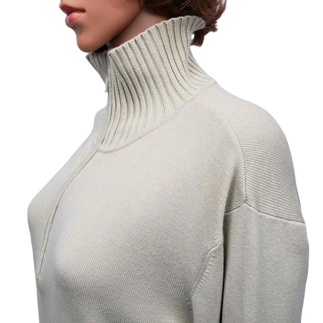 Robert Talbott × Vintage Talbots Sweater Made in JAPAN Half zip Mockneck L Cotton Size L / US 10 / IT 46 - 6 Thumbnail