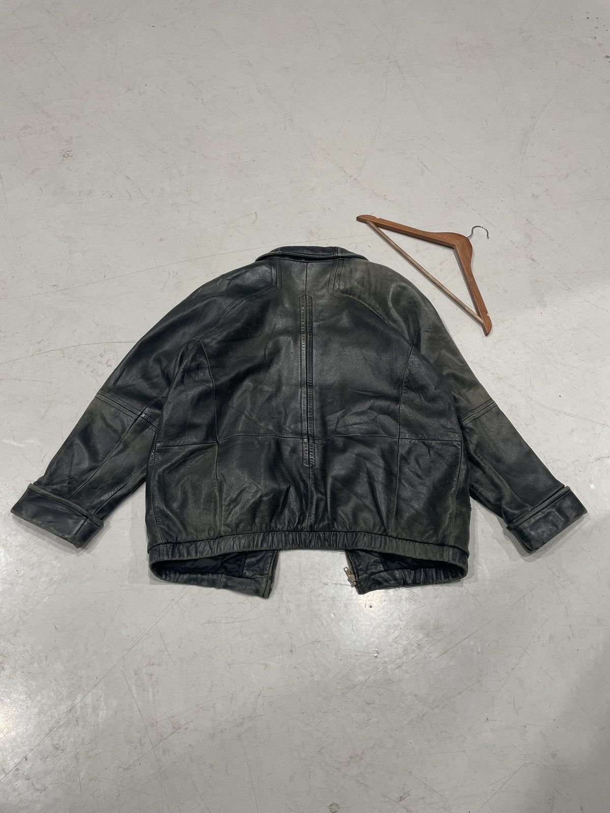 Danier Faded Black Leather Jacket Size US L / EU 52-54 / 3 - 3 Thumbnail