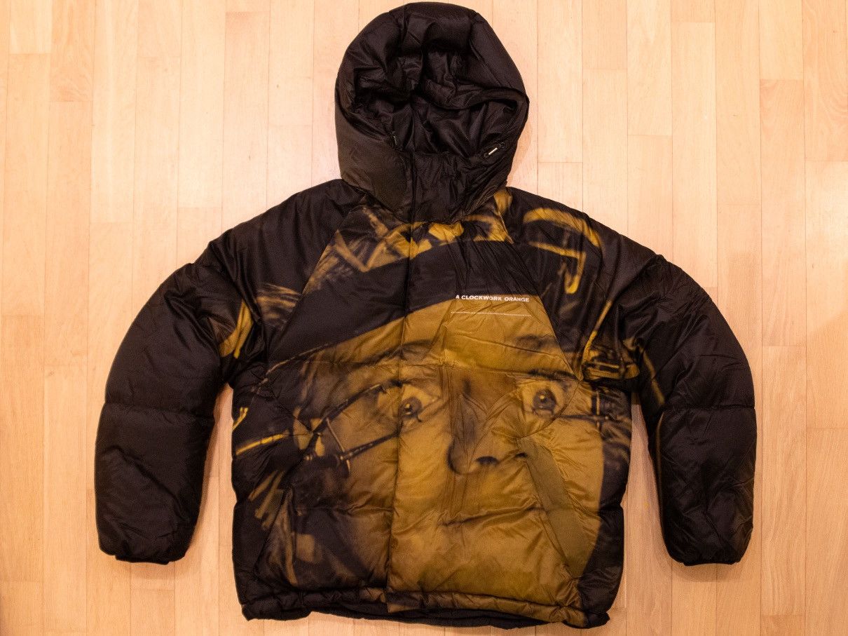 image of Undercover Fw19 A Clockwork Orange Puffer Down Jacket in Black, Men's (Size Medium)
