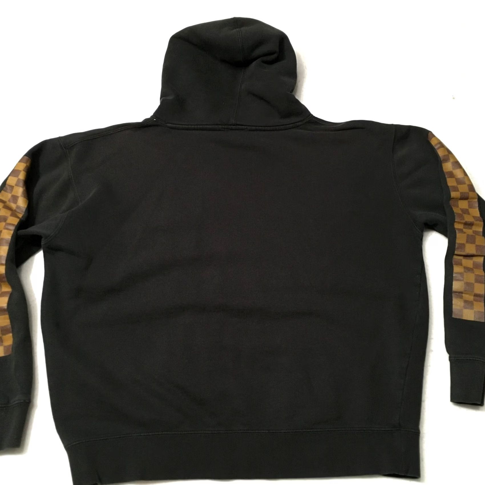 Vintage VINTAGE connetic Surfboards Hoodie Sweatshirt Mens L Black Checkered Sleeves California 90s Shirt Mens Size US L / EU 52-54 / 3 - 7 Thumbnail