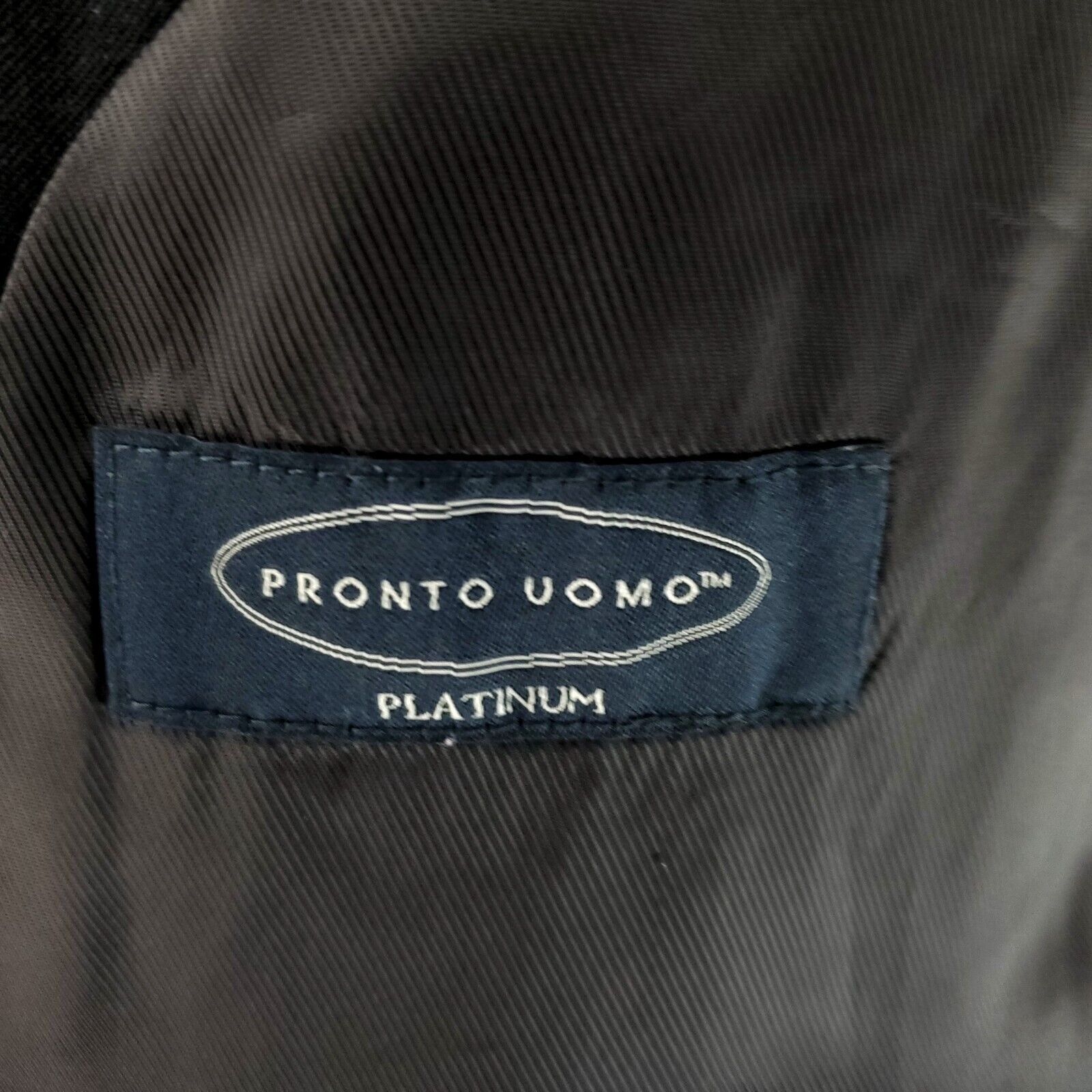 Pronto Uomo Pronto Uomo Wool 2 Button Blazer 44R Charcoal Gray Size 44R - 7 Thumbnail