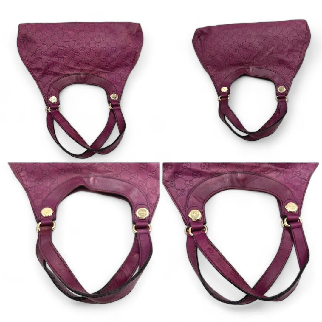 Gucci Gucci - shoulder bag purple bodeaux GG pattern patent Size ONE SIZE - 6 Thumbnail