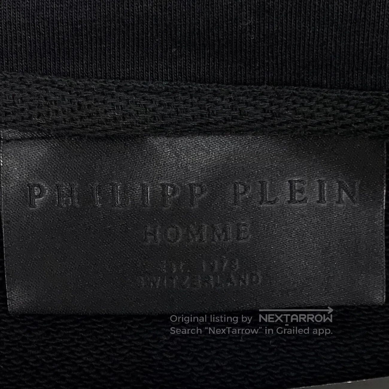 Philipp Plein Philipp Plein Black Cotton Skull Head Printed Hooded Draws Size US L / EU 52-54 / 3 - 6 Thumbnail