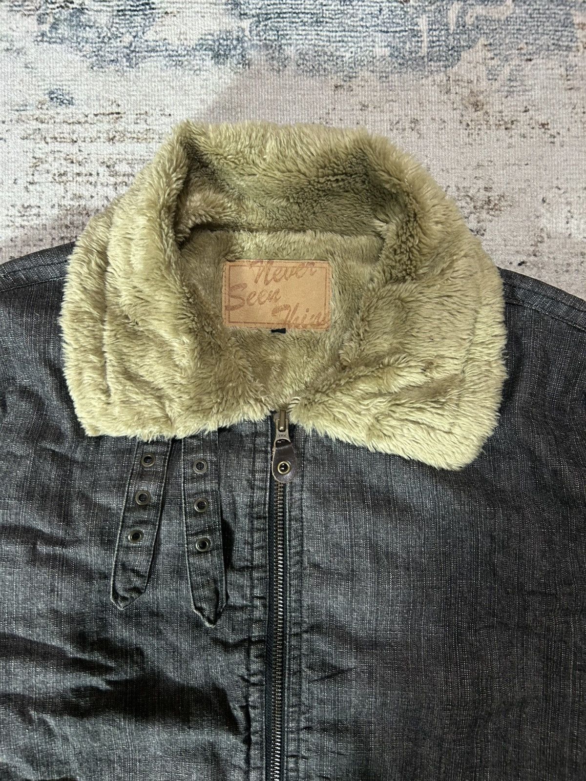 Japanese Brand × Vintage 2000s Never Seen Thing Fur Jacket Size US L / EU 52-54 / 3 - 6 Thumbnail