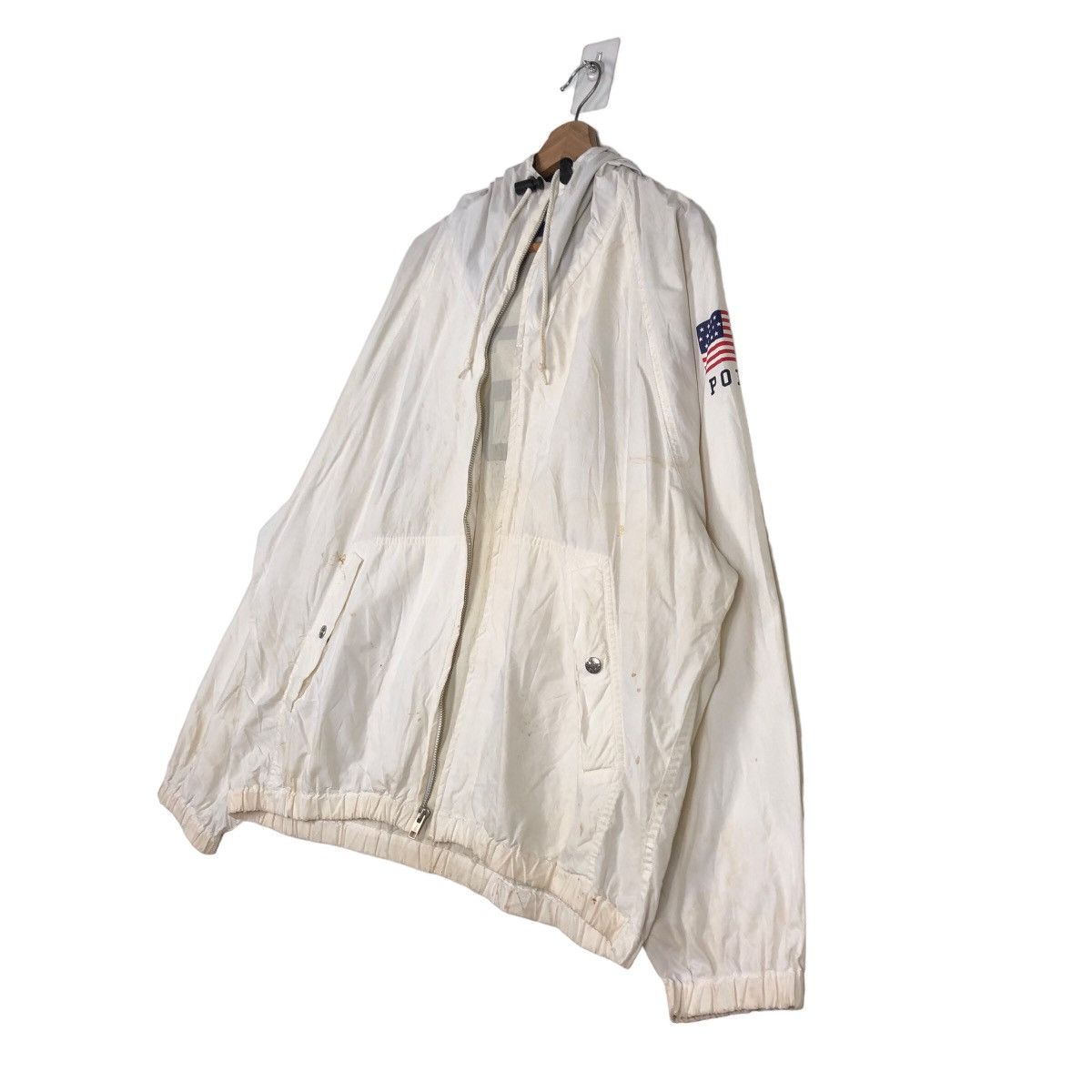 Ralph Lauren 🔥Vintage Bomber Jacket Polo Sport Ralph Lauren USA Big Logo Size US L / EU 52-54 / 3 - 3 Thumbnail