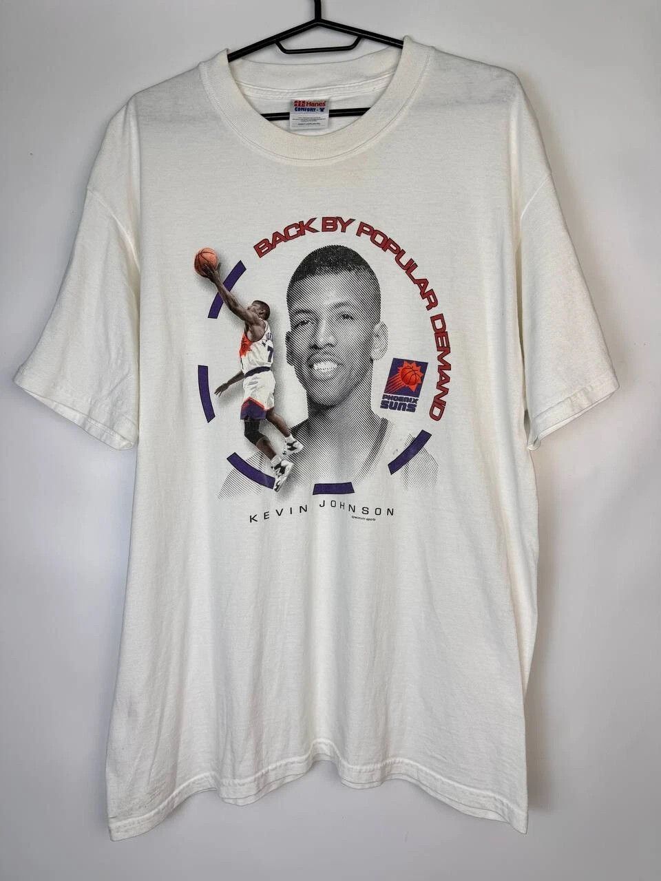 Hanes Vintage Mens Phoenix Suns Kevin Johnson Jersey White Size L Size US L / EU 52-54 / 3 - 1 Thumbnail
