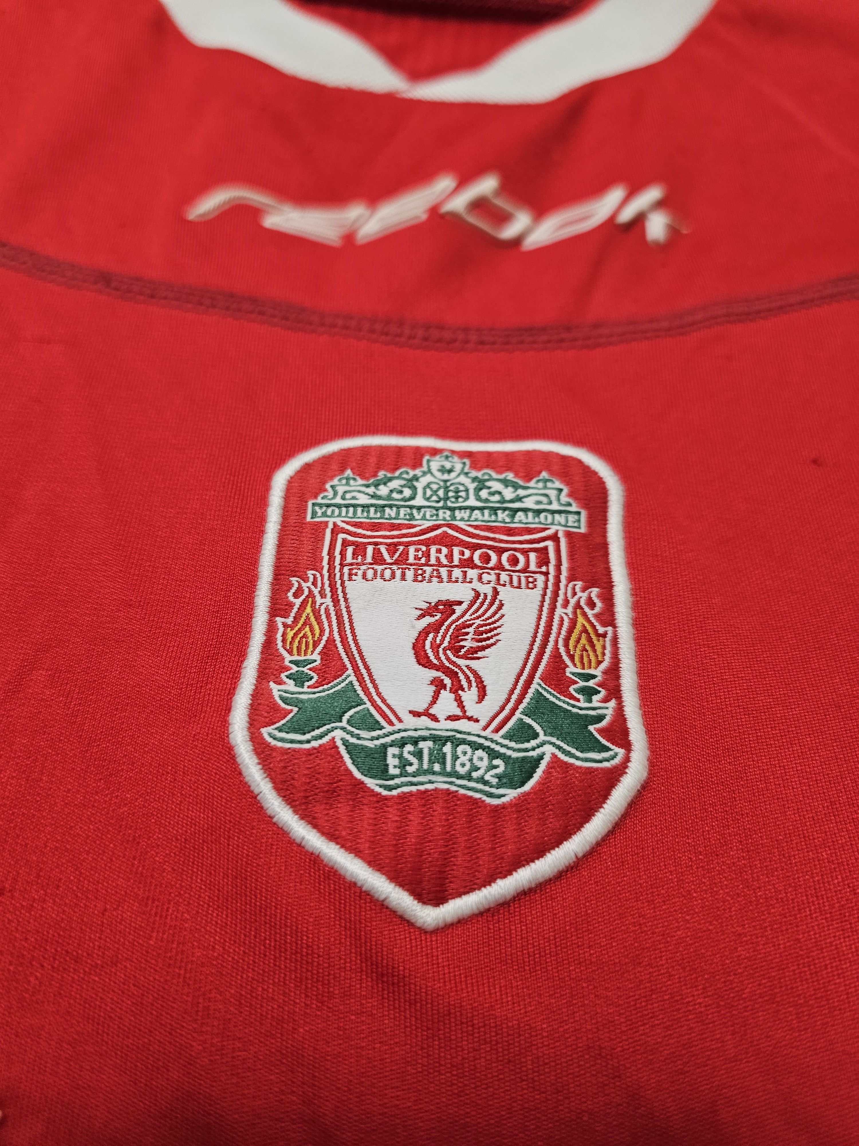 Reebok LIVERPOOL 2002 2004 VINTAGE HOME FOOTBALL SOCCER JERSEY Size US XL / EU 56 / 4 - 4 Thumbnail
