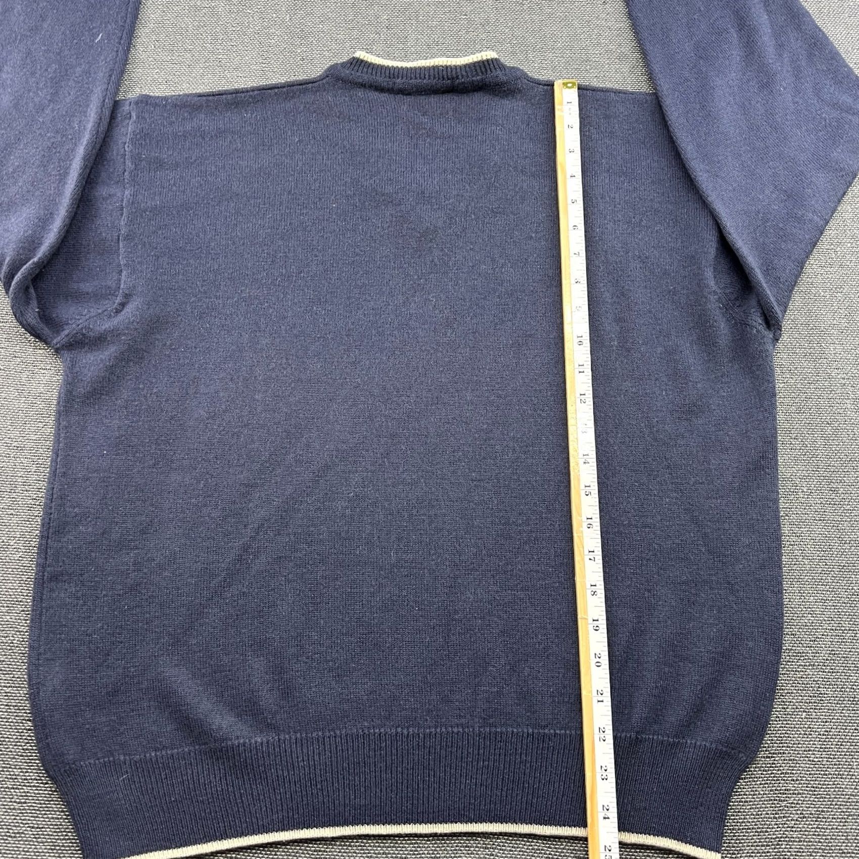 Dainese VINTAGE Dainese Sweater Mens Large Blue V-Neck Wool Acryl Blend Pullover Jumper Size US L / EU 52-54 / 3 - 7 Thumbnail