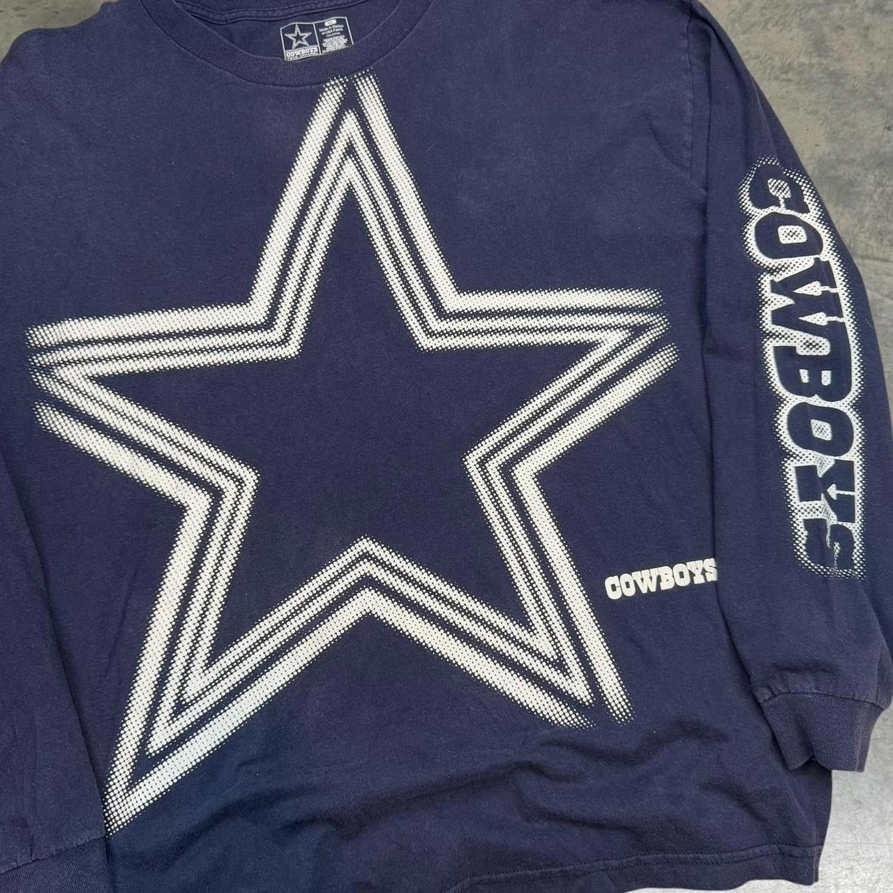 NFL × Vintage Vintage Y2K Dallas Cowboys 3D Long Sleeve T-Shirt Size US XL / EU 56 / 4 - 2 Thumbnail
