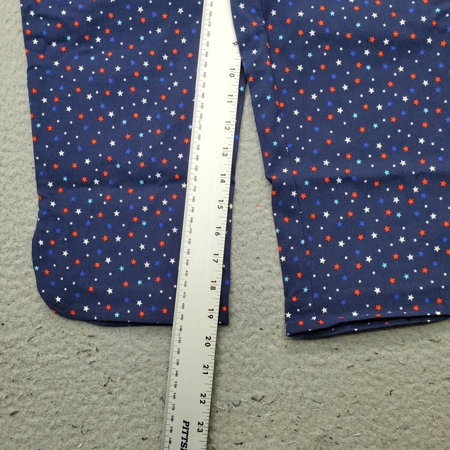 Vintage Kate Park Capri Pants Women's M Multi Stars Print Stretch Straight Leg Pull-On Size 32" / US 10 / IT 46 - 4 Thumbnail