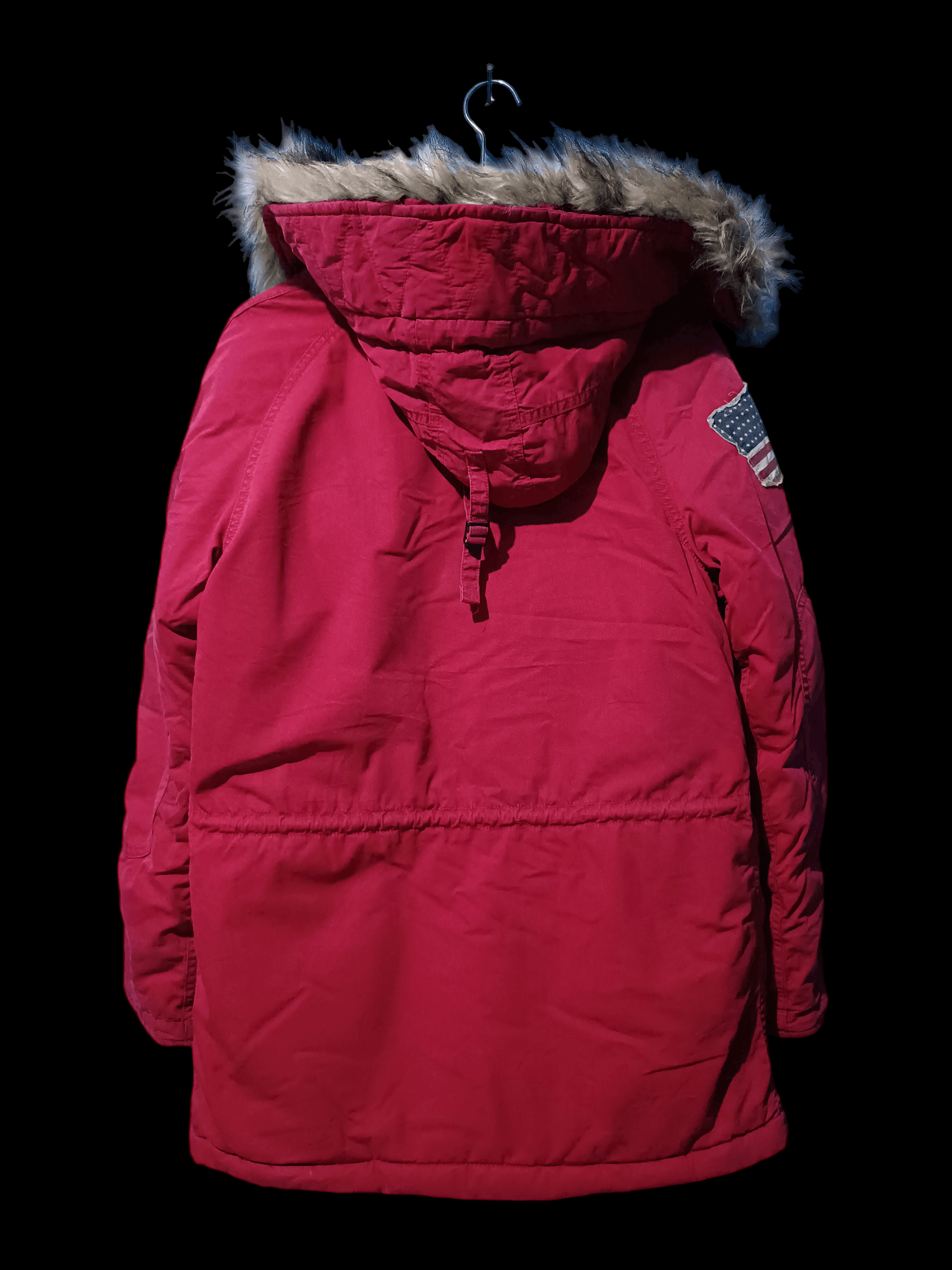 Denim & Supply Ralph Lauren × Polo Ralph Lauren Denim and Supply Womens Small Red Parka Jacket Size S / US 4 / IT 40 - 3 Thumbnail