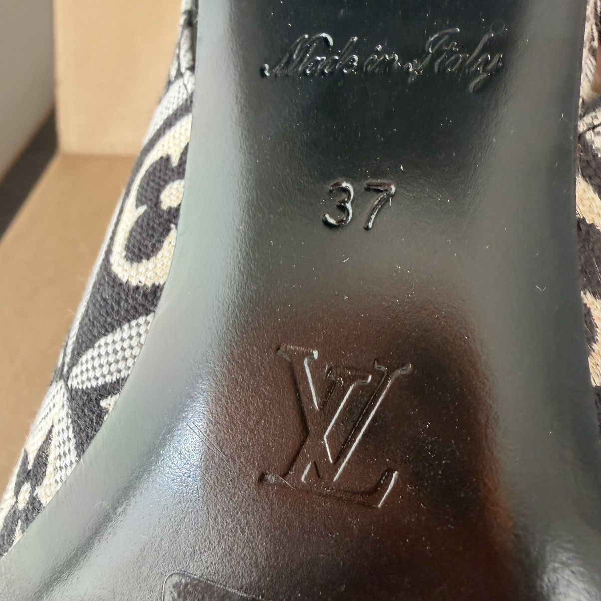 Louis Vuitton Authenticated✅ Louis Vuitton Black White Slingback Heels Size US 6 / IT 36 - 15 Thumbnail