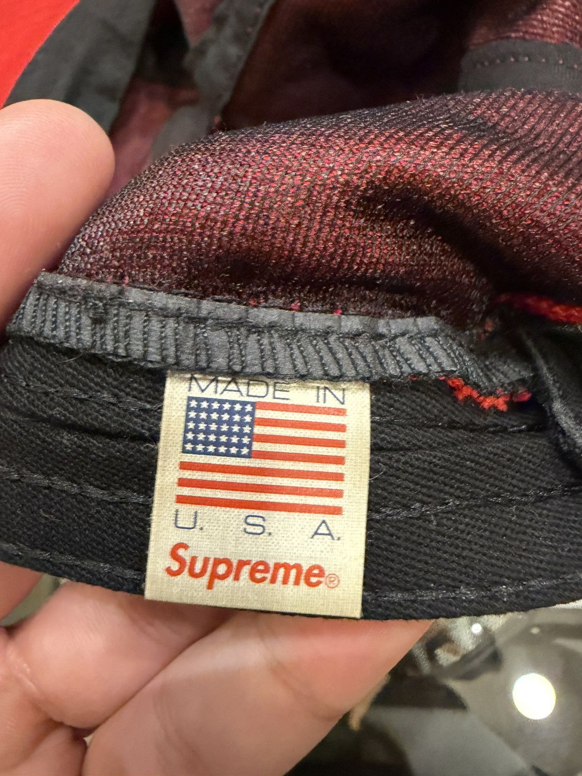 Supreme Supreme SS19 Pique Piping Camp Cap- Red Size ONE SIZE - 3 Thumbnail