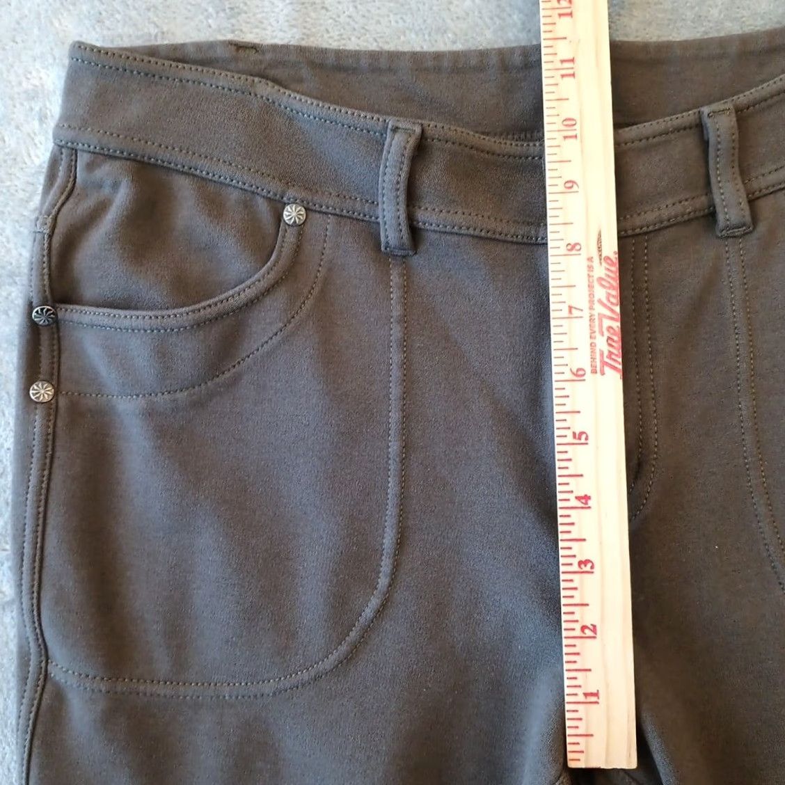 Athleta Athleta Pants Womens Size 14 Gray Ankle Zip Skinny Stretch Pockets 33x28.5 Size 36" / US 14 / IT 50 - 4 Thumbnail