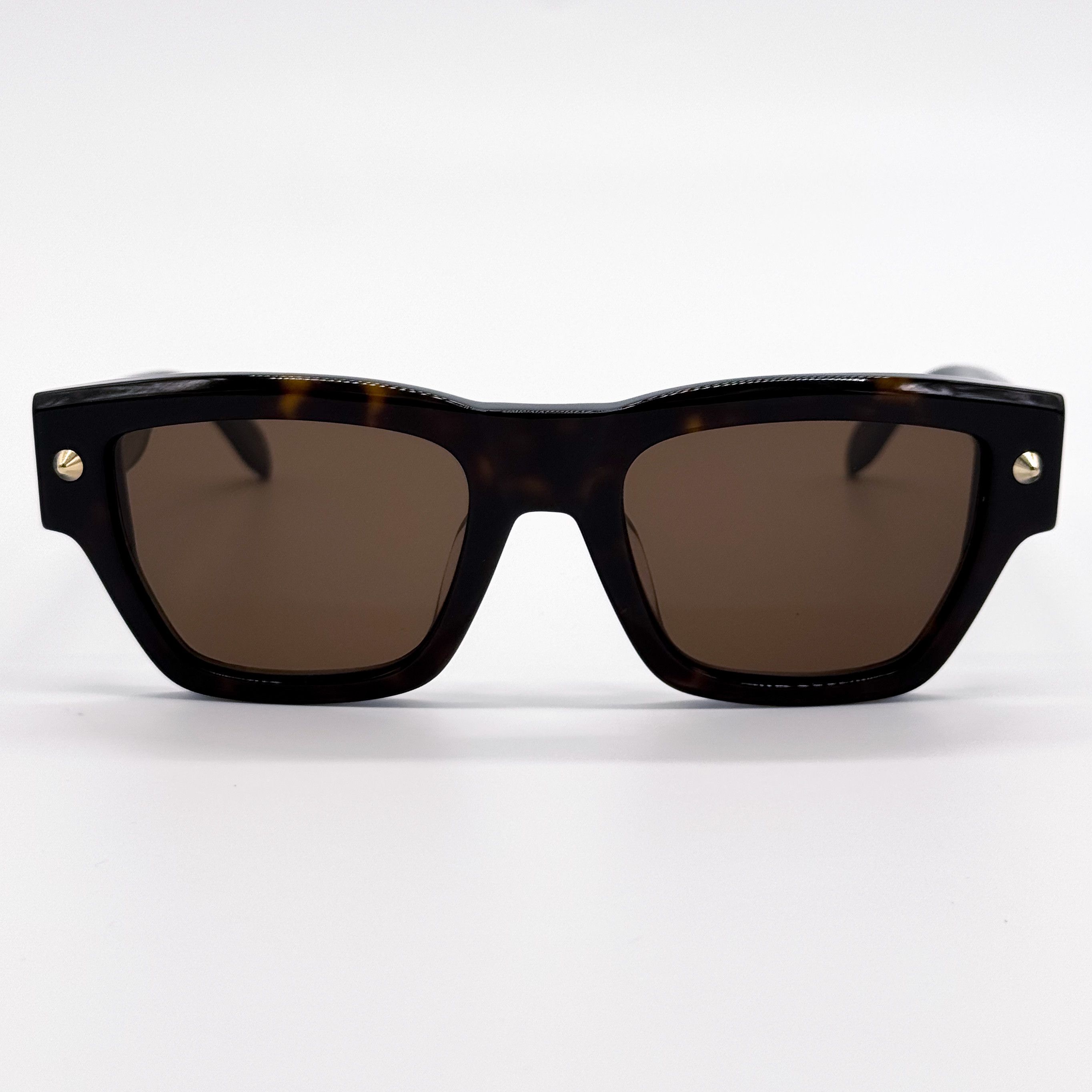 Alexander McQueen NEW ALEXANDER MCQUEEN AM0409S 002 HAVANA SUNGLASSES Size ONE SIZE - 3 Thumbnail