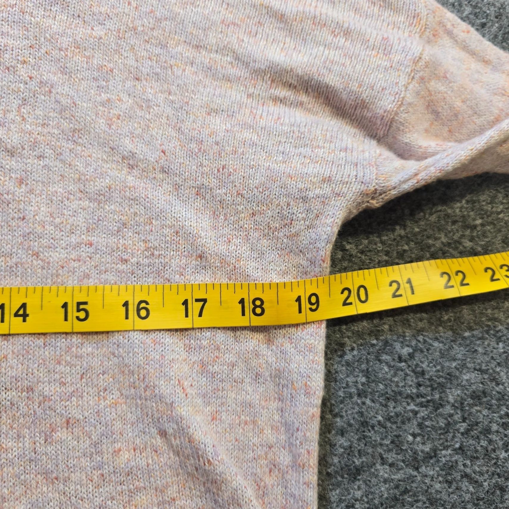 J. Jill J. Jill Sweater Womens PS Petite Pink Tan Knit Hoodie Pockets Soft Casual Pullover Long Sleeve Size S / US 4 / IT 40 - 5 Thumbnail