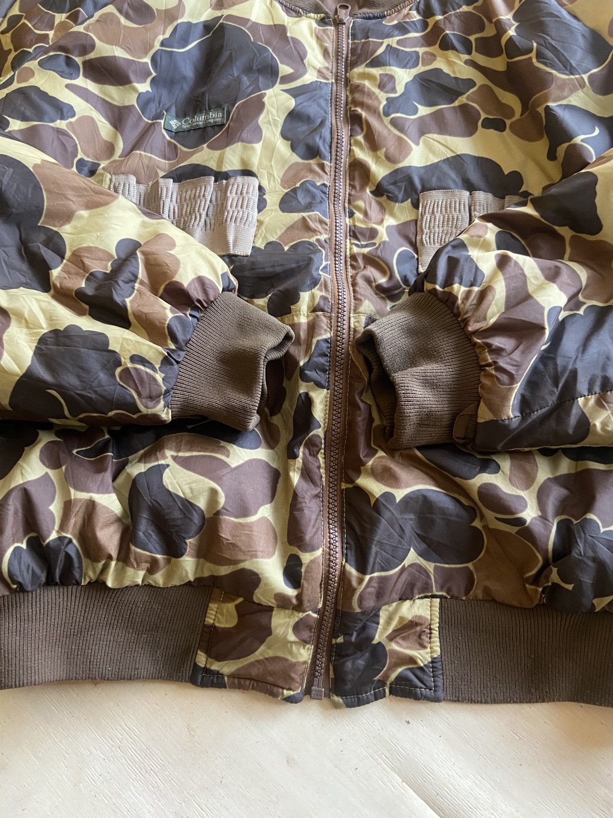 Vintage Vintage Columbia Duck Camo Reversible Puffer Hunting Jacket Size US XL / EU 56 / 4 - 6 Thumbnail