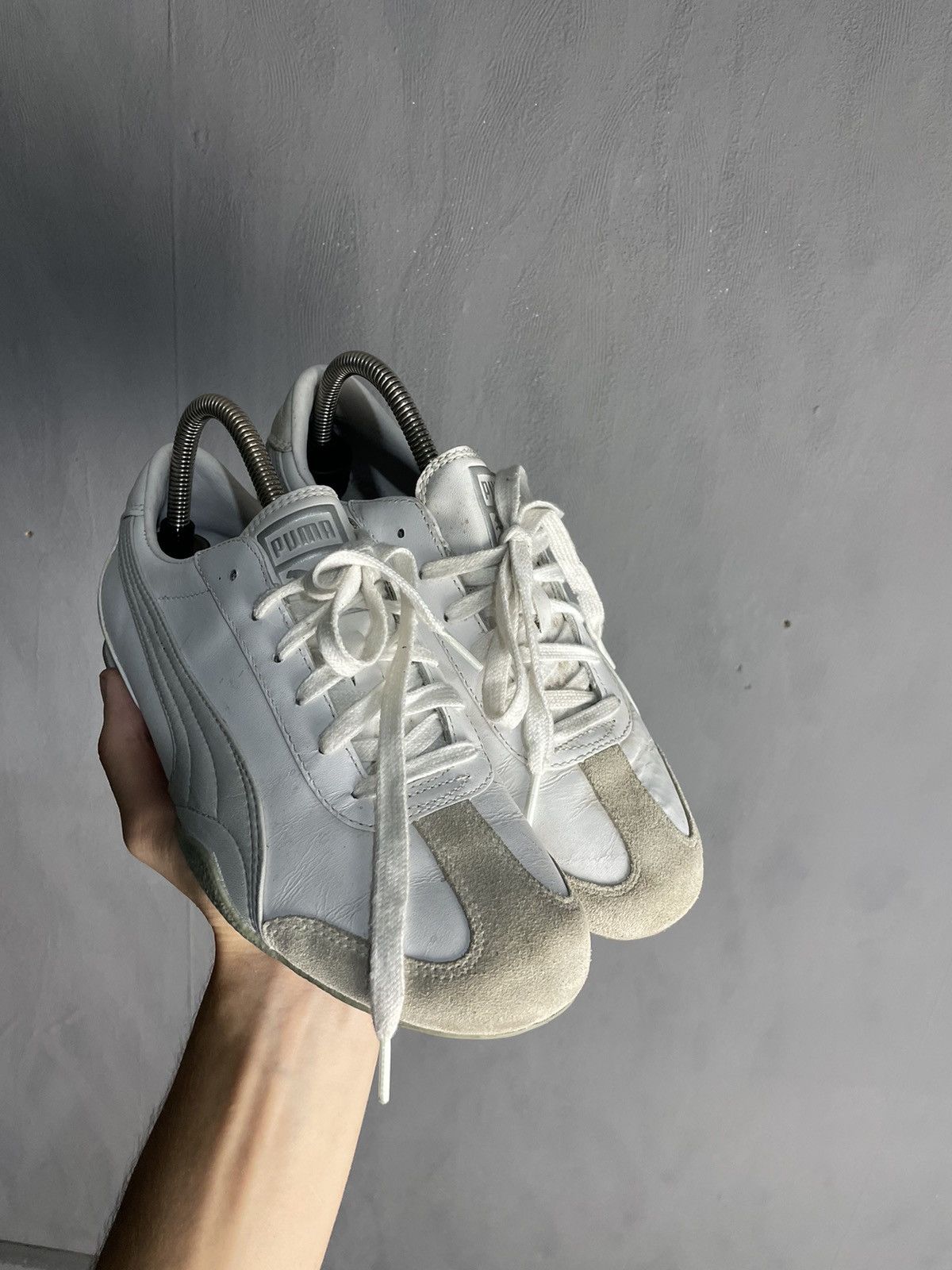 Puma Vintage Puma Speed Cat White Sneakers Size US 6.5 / EU 39-40 - 2 Thumbnail