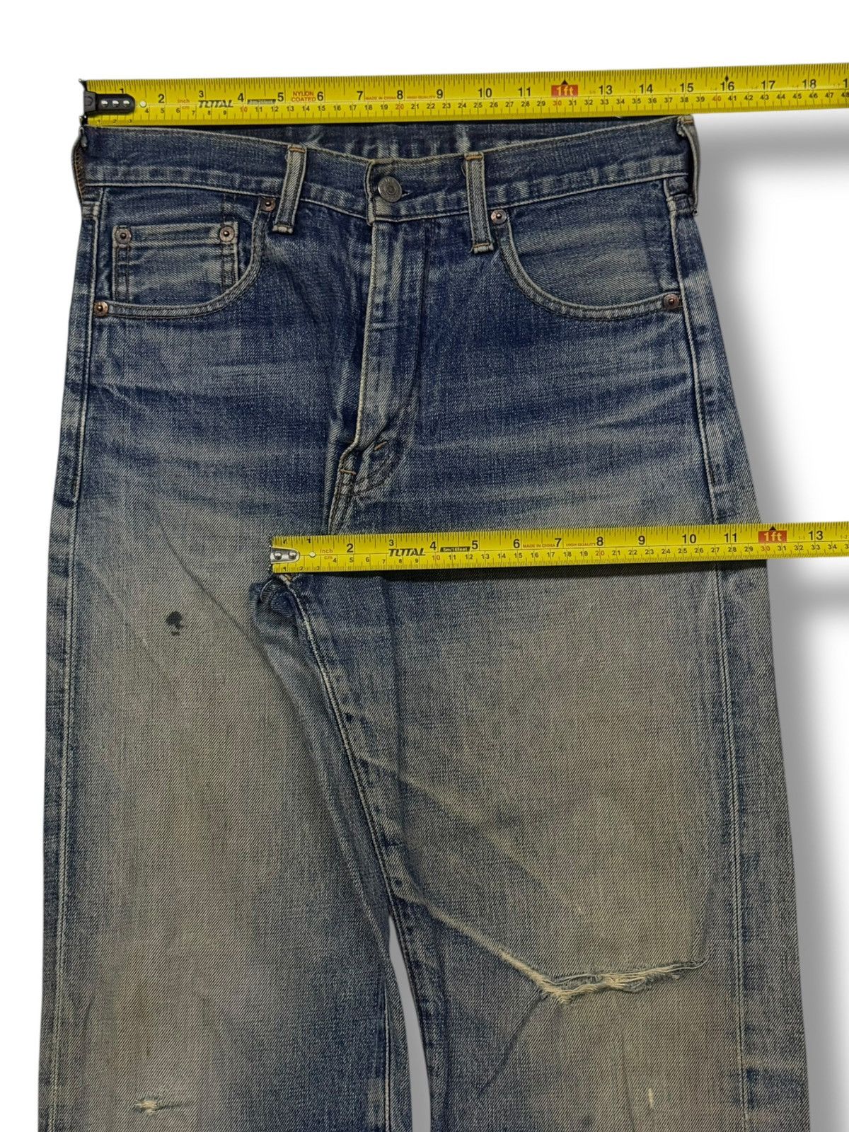 Levi's Vintage Clothing Vintage 90s Levi’s 502-XX Big E Talon Japan Selvedge Denim Size US 30 / EU 46 - 21 Thumbnail