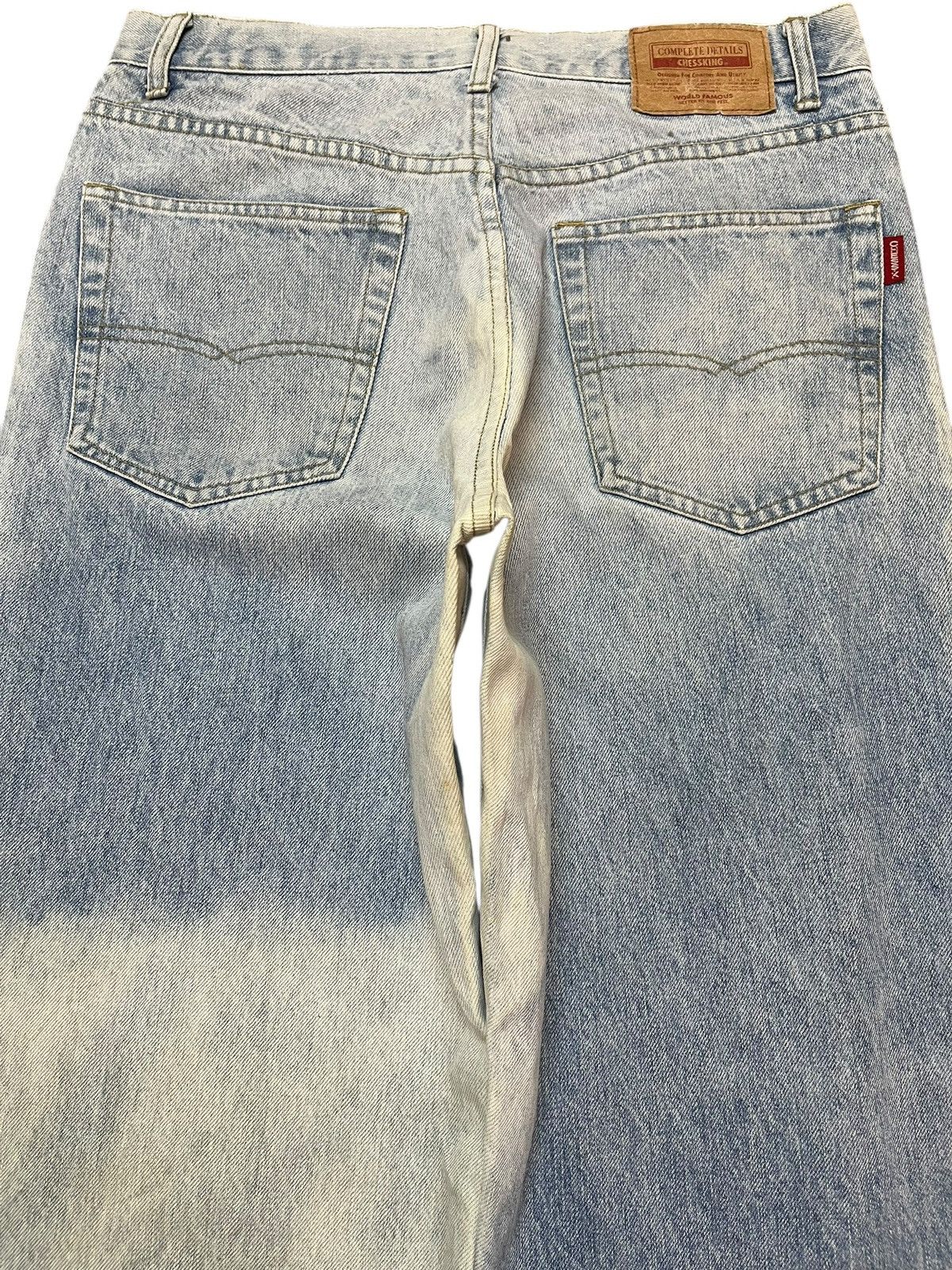 Southpole Vintage ChessX Baggy Wide Leg Faded Denim Size US 31 - 6 Thumbnail