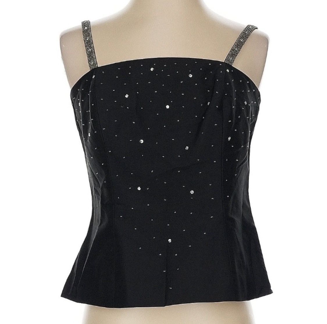 Other Black Beaded Tank Top Size S / US 4 / IT 40 - 1 Thumbnail