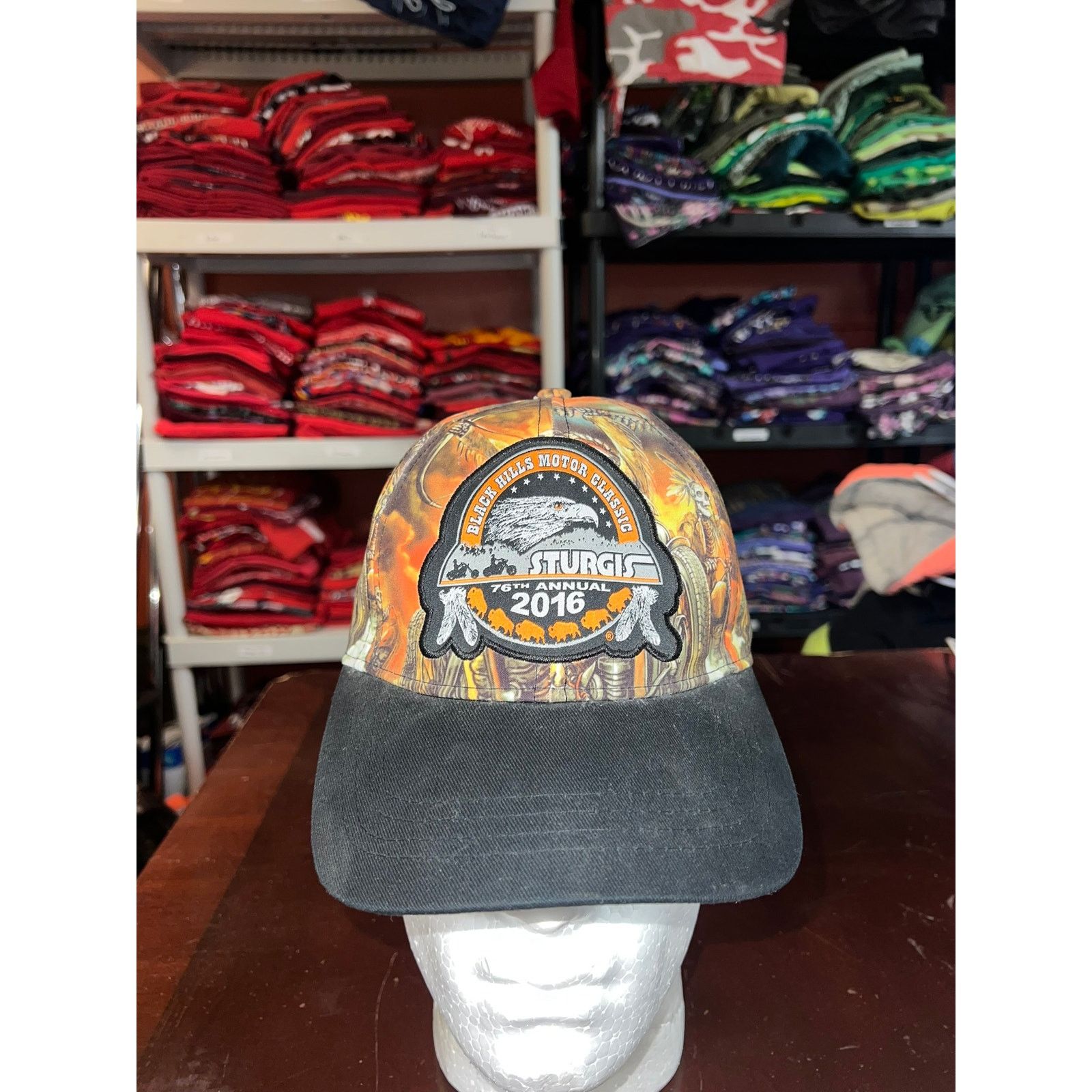 Vintage Sturgis Biker Hat Black Hills Motor Classic 2016 NWT Size ONE SIZE - 1 Thumbnail