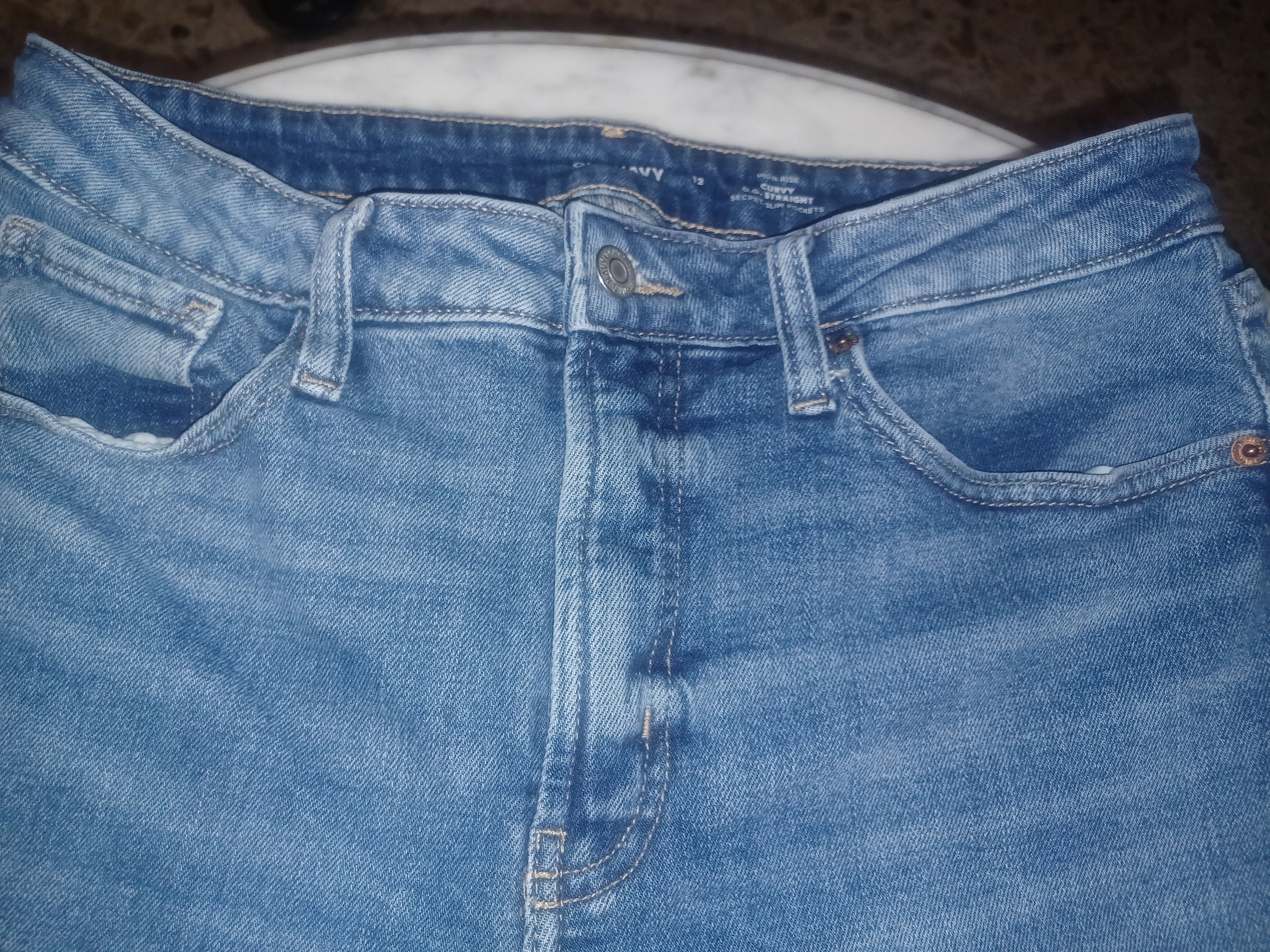 Old Navy Old Navy Women's Blue Jeans SZ 12 High Rise Curvy Size 34" / US 12 / IT 48 - 2 Thumbnail