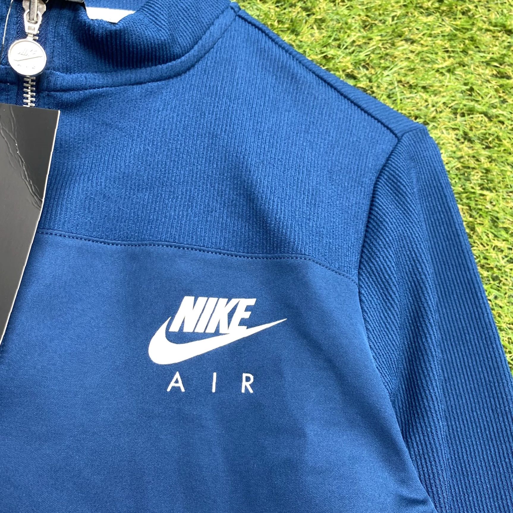 Nike Nike Air Sweatshirt Pullover Womens Large Crop Half Zip Tight Fit CJ3108-432 Size L / US 10 / IT 46 - 7 Thumbnail
