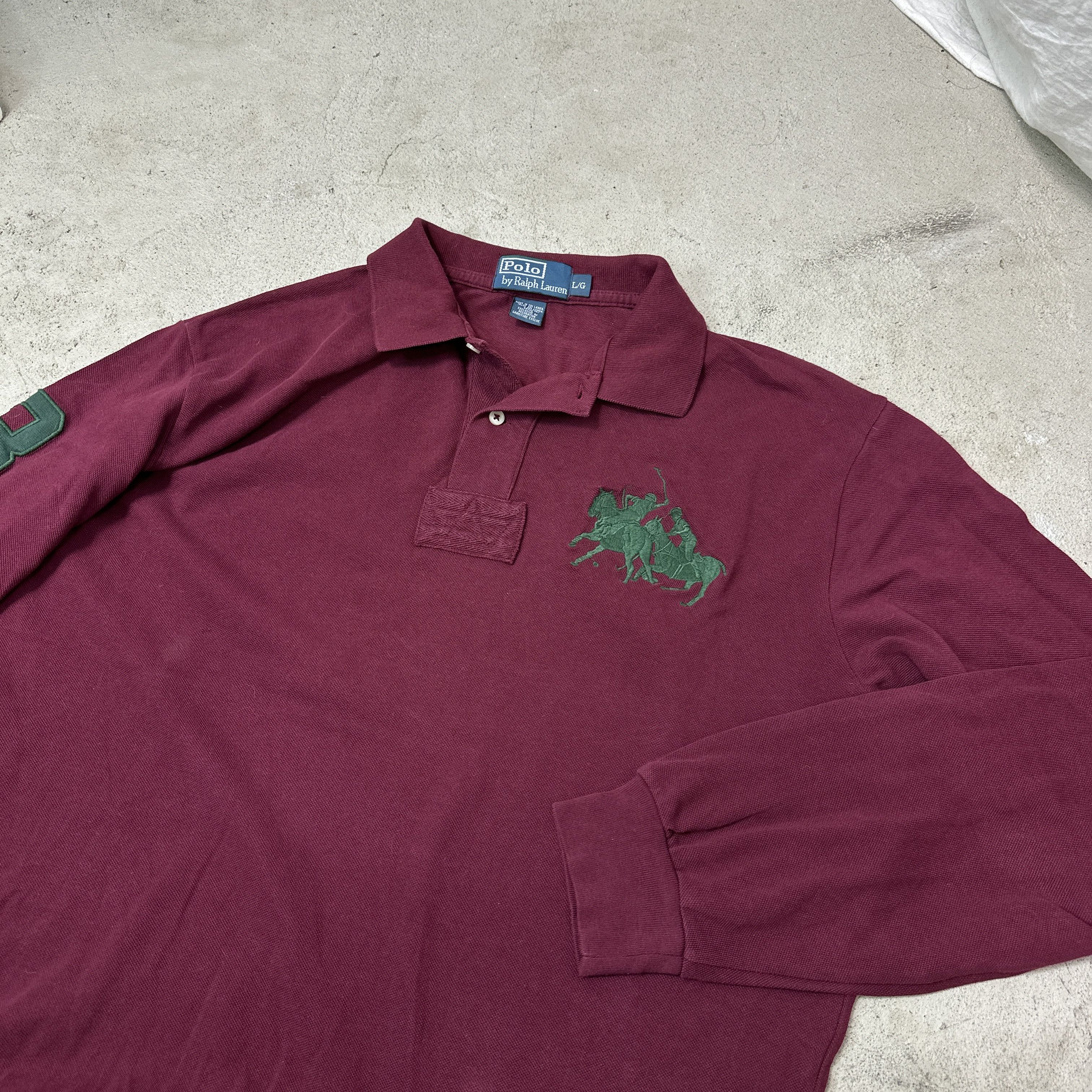 Polo Ralph Lauren Vintage Streetwear Polo Ralph Lauren Big Pony Longsleeve Y2K Size US L / EU 52-54 / 3 - 5 Thumbnail