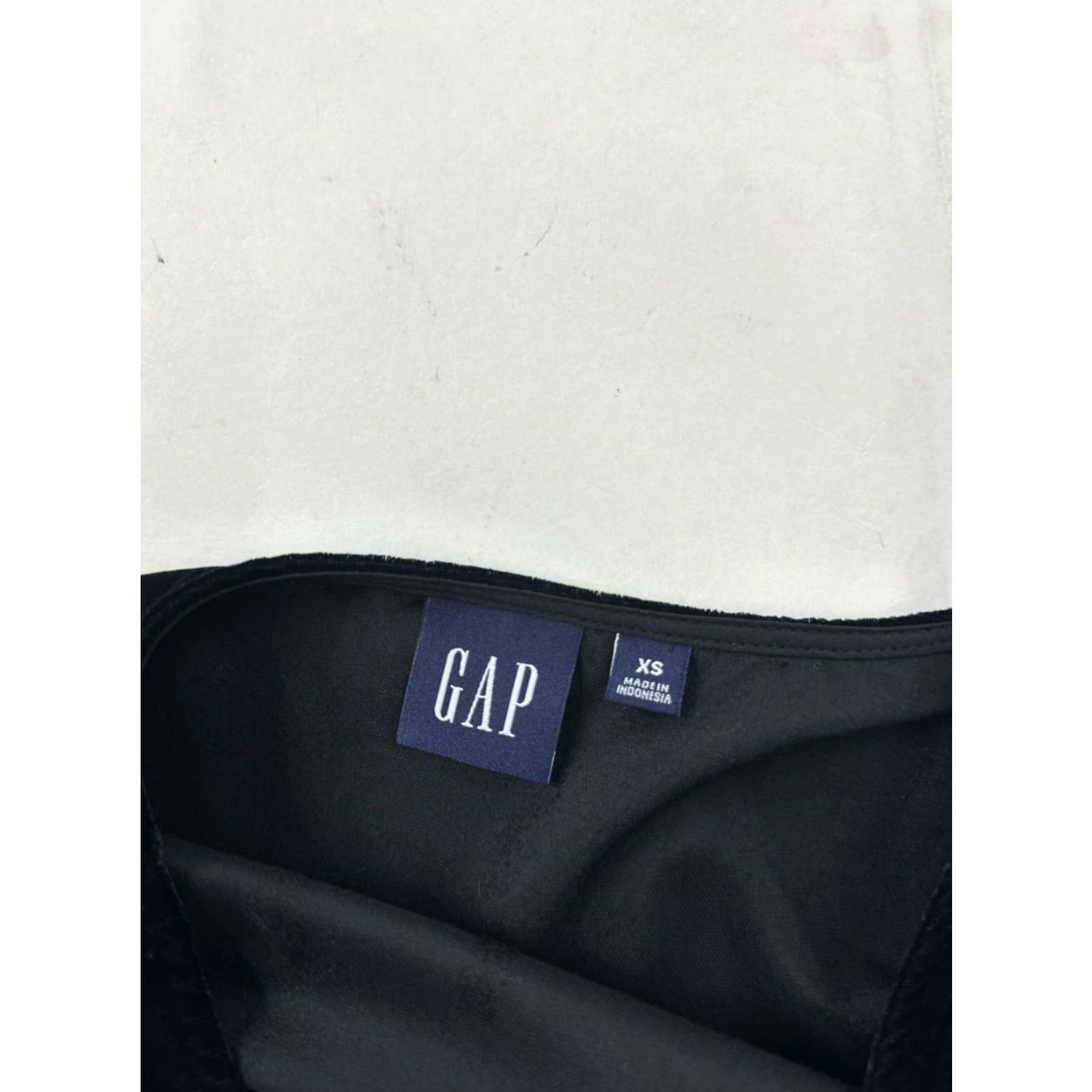 Gap VINTAGE Gap Wrap Dress Womens XS Black Velvet Midi V-Neck Balloon Sleeve Ruffle Party 90s Womens Size XS / US 0-2 / IT 36-38 - 4 Thumbnail