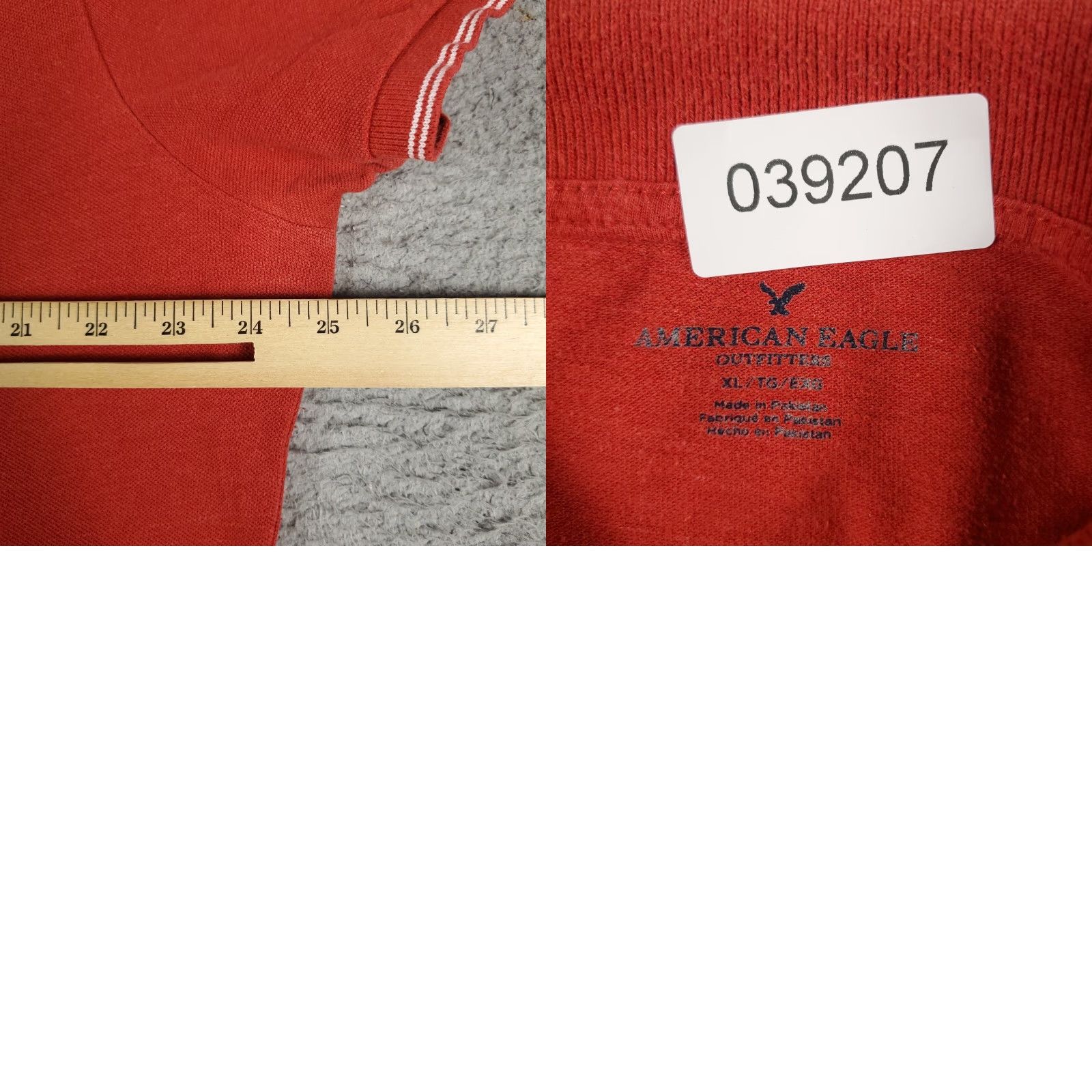 American Eagle Outfitters VINTAGE American Eagle Polo Shirt Mens XL Red Solid Short Sleeve Adult - Polo Shirt, American Eagle Outfitters, Red, XL, Men Size US XL / EU 56 / 4 - 8 Thumbnail