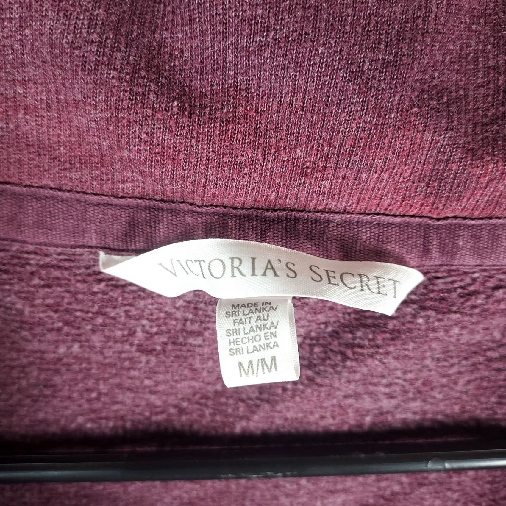Victoria's Secret VICTORIA'S SECRET PINK Sweatshirt Shirt Womens Maroon Cowl Neck Long Sleeve Tunic Logo PullOver Size M Regular Winter Fall Spring Size M / US 6-8 / IT 42-44 - 4 Thumbnail
