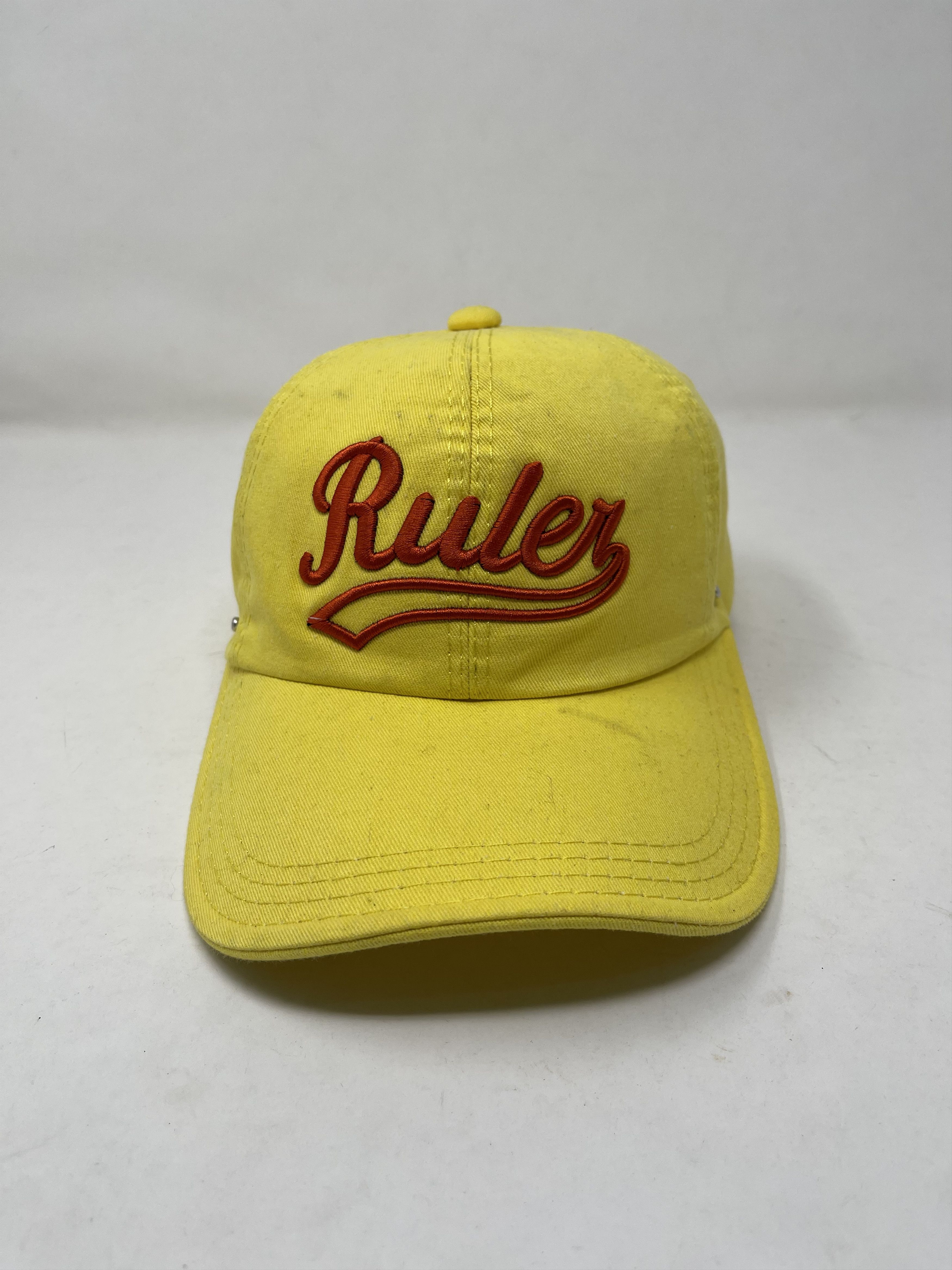 Hat Club Ruler Yellow Baseball Design cap Size ONE SIZE - 1 Thumbnail