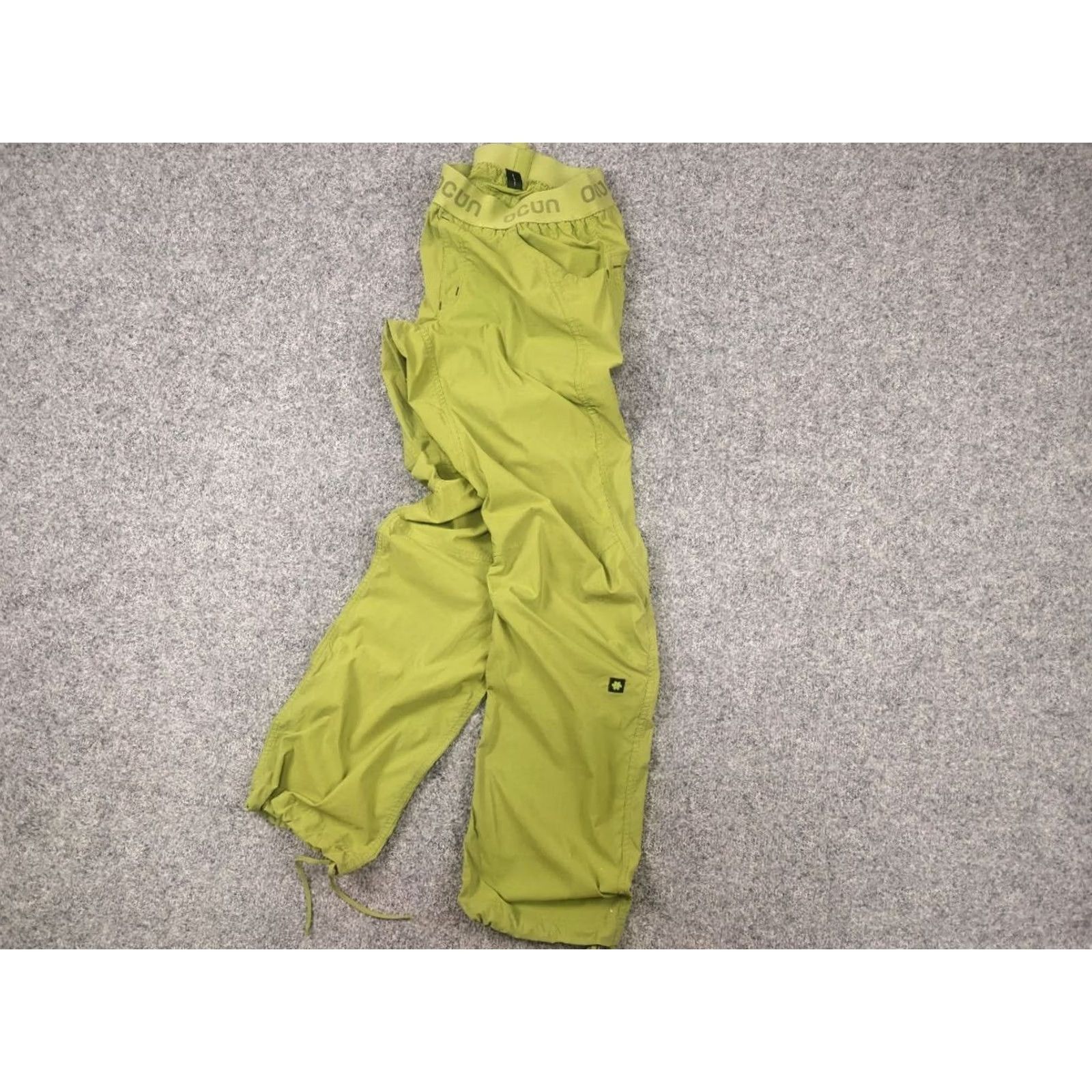 Vintage Ocun Mania Pond Green Hiking Pants Climbing Lightweight Drawstrings Men L Green Cargo Size US 33 - 5 Thumbnail