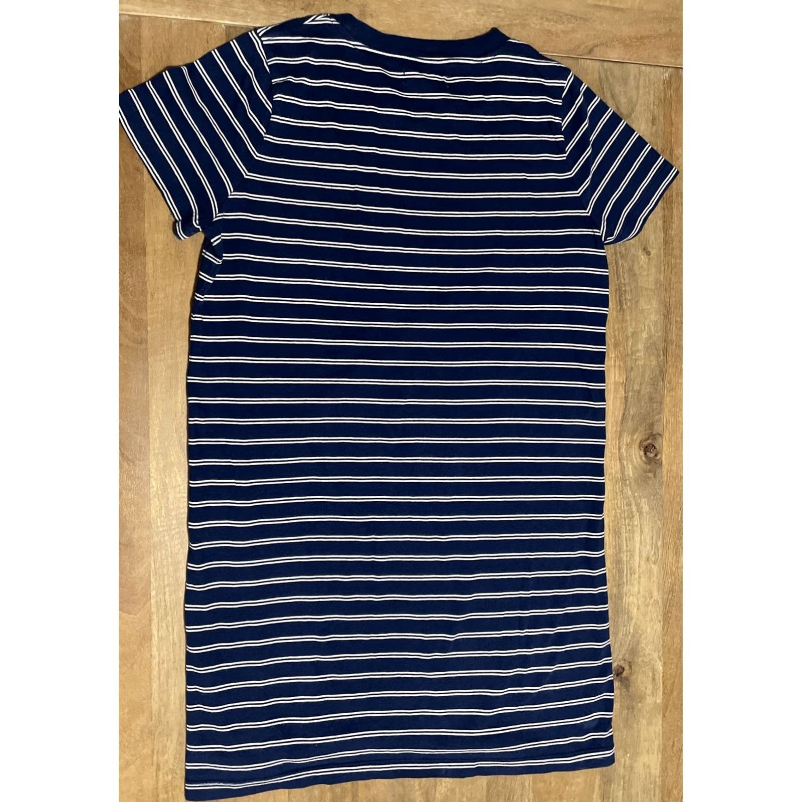 Madewell MADEWELL TEE DRESS WOMEN'S SIZE S BLUE WHITE SHORT SLEEVE RELAXED FIT Size 28" / US 6 / IT 42 - 2 Thumbnail