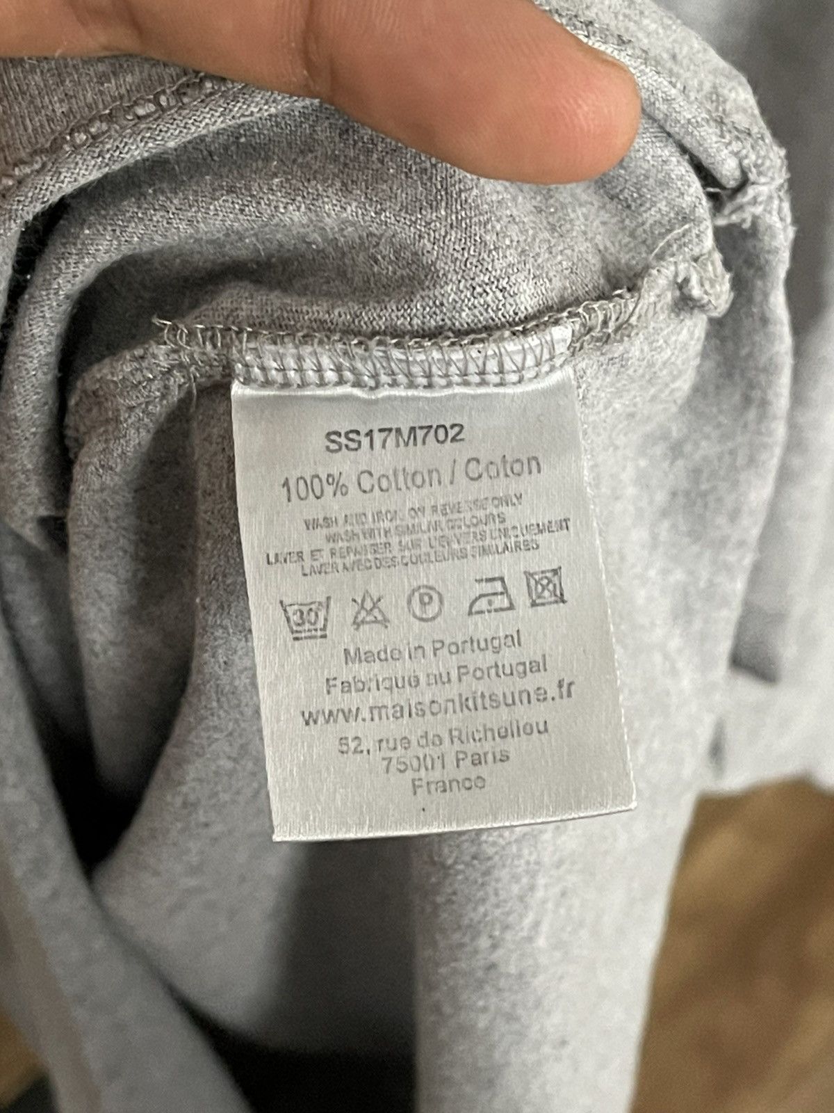 Maison Kitsune Maison Kitsune Paris France Big Logo T-Shirt Tee Size US L / EU 52-54 / 3 - 9 Thumbnail
