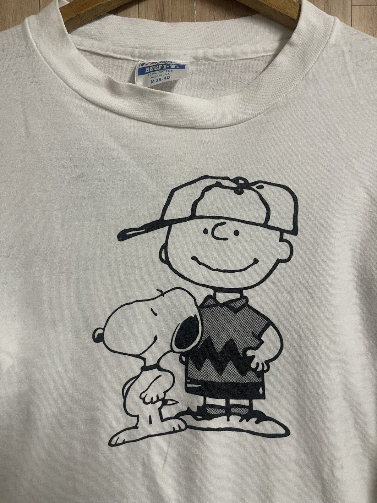 Hanes Vintage 80’s Snoopy T shirt by Hanes made in USA Peanuts Size US M / EU 48-50 / 2 - 2 Thumbnail