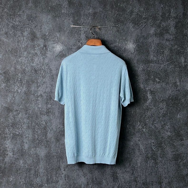 Versace Versace Blue lapel short-sleeved polo shirt Size US S / EU 44-46 / 1 - 2 Thumbnail