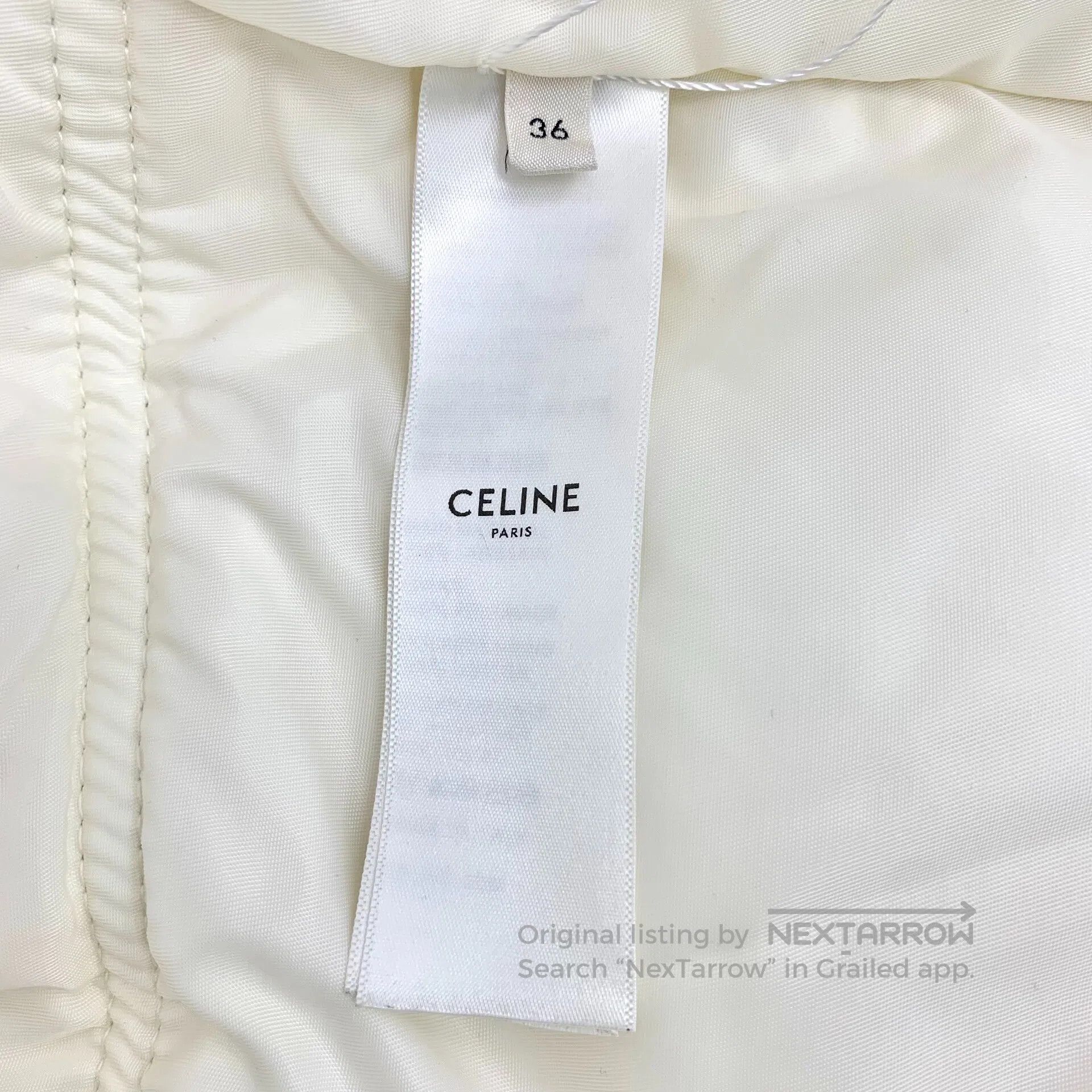 Celine CELINE Beige Sheep Leather Hooded Drawstring Single-breast Size S / US 4 / IT 40 - 6 Thumbnail