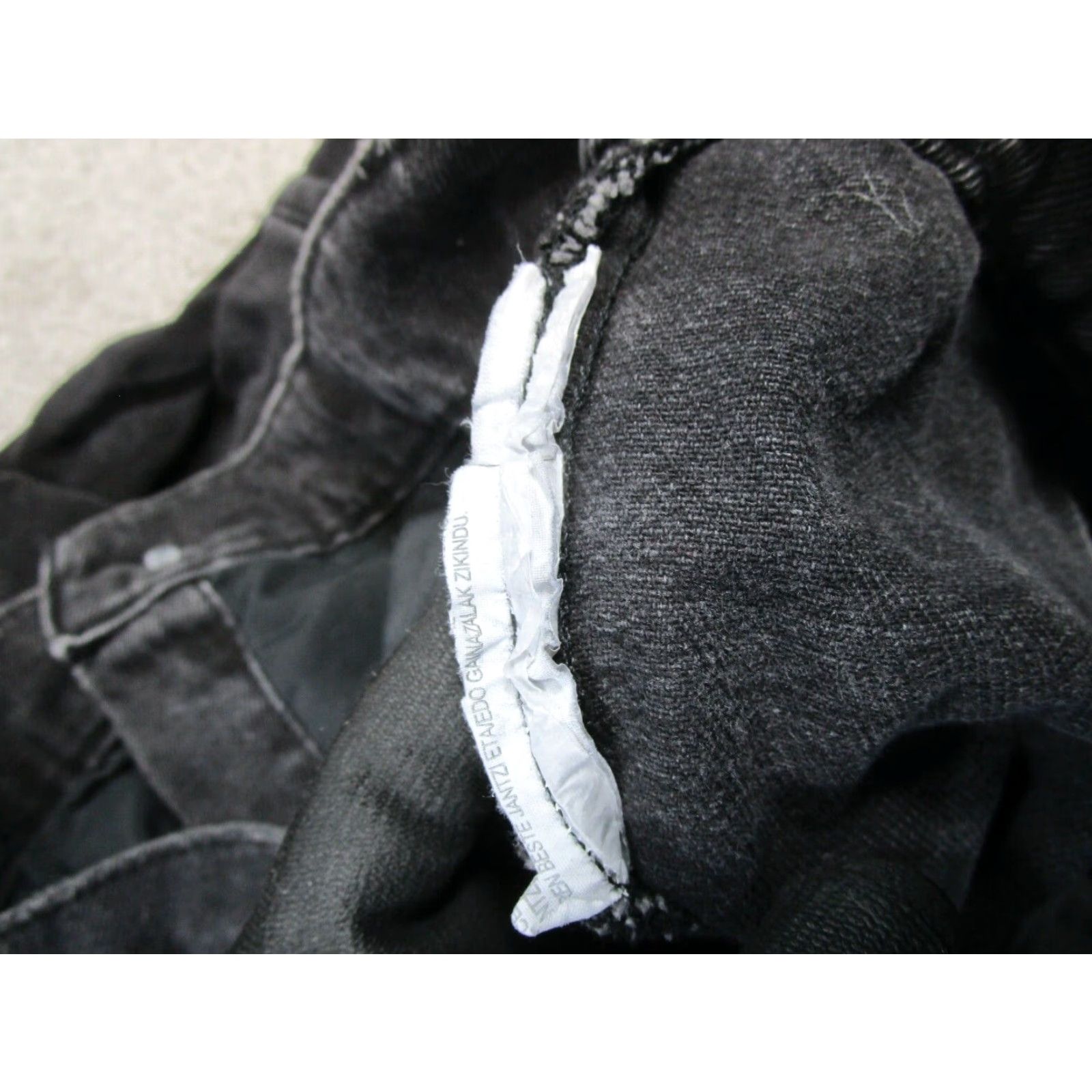 Zara VINTAGE Zara Jacket Womens XS Black Denim Belted Regular Fit Size XS / US 0-2 / IT 36-38 - 4 Thumbnail